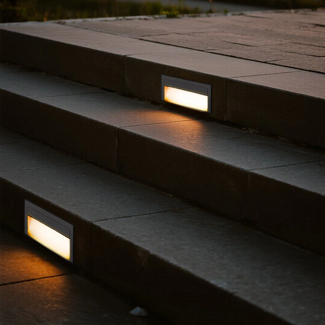 Morga Square Recessed Outdoor Step Lights - Image 4
