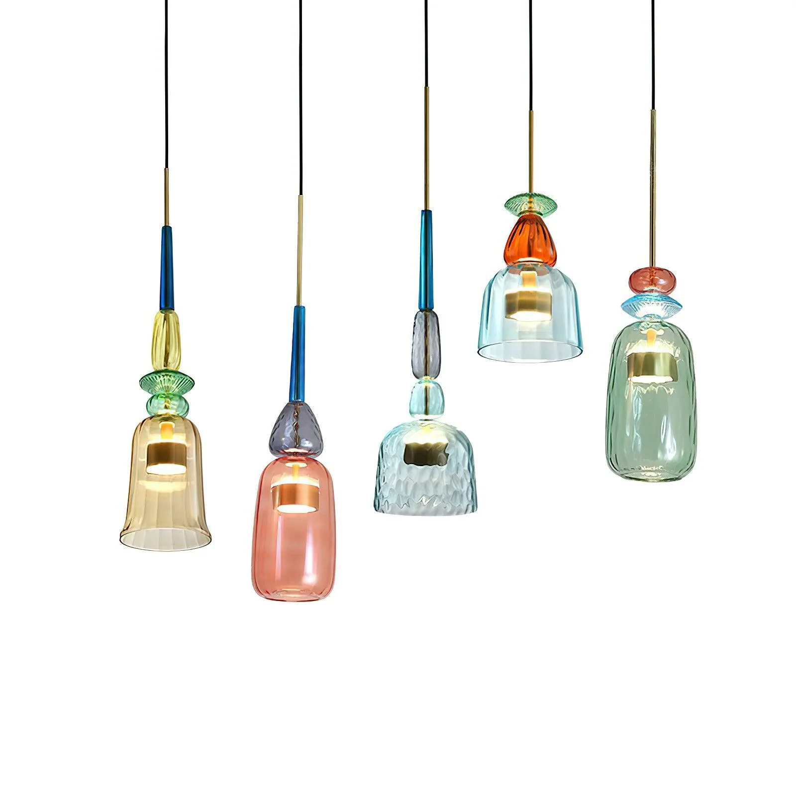 Muse Bohemian Glass Pendant Lamp - Image 13