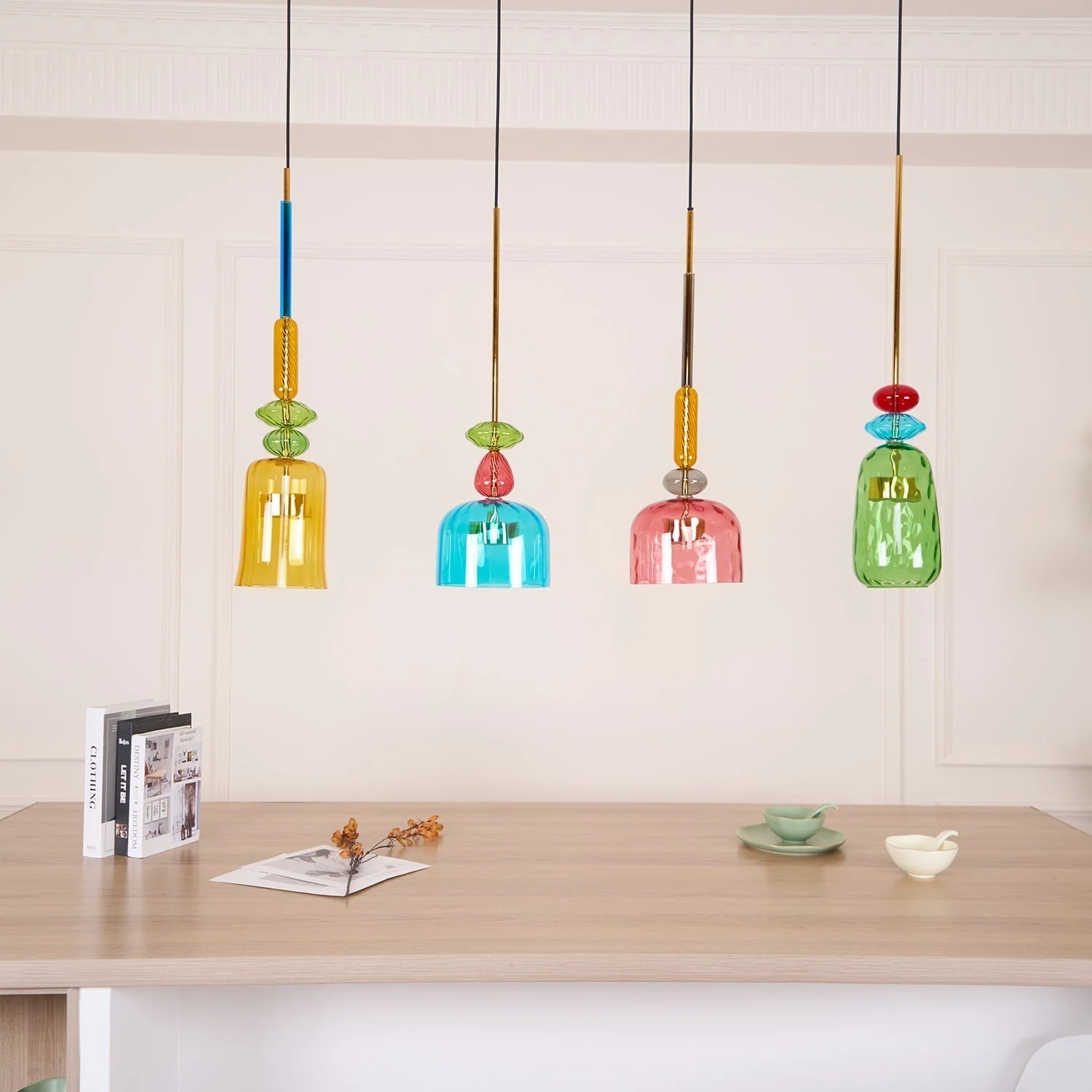 Muse Bohemian Glass Pendant Lamp - Image 14