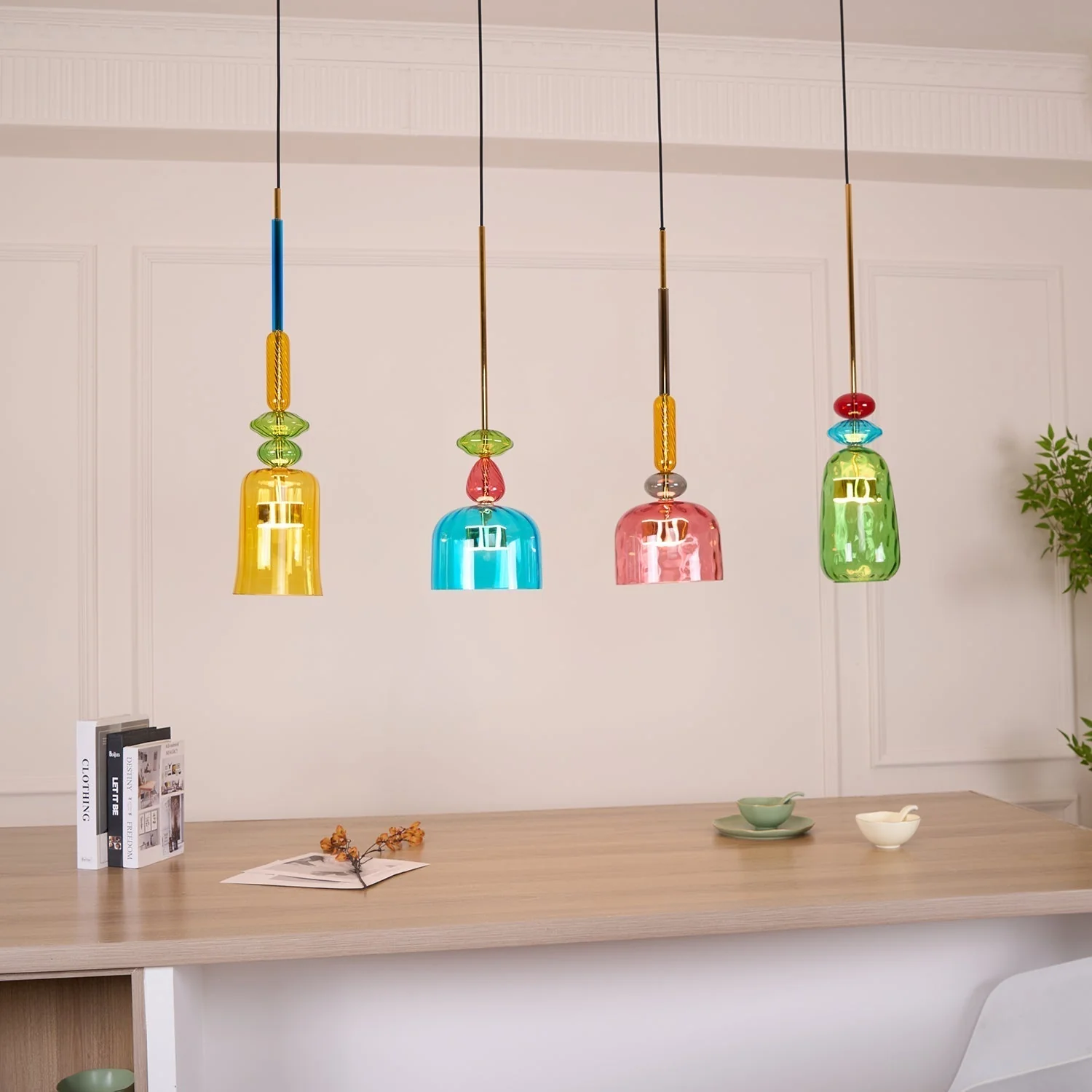 Muse Bohemian Glass Pendant Lamp - Image 15