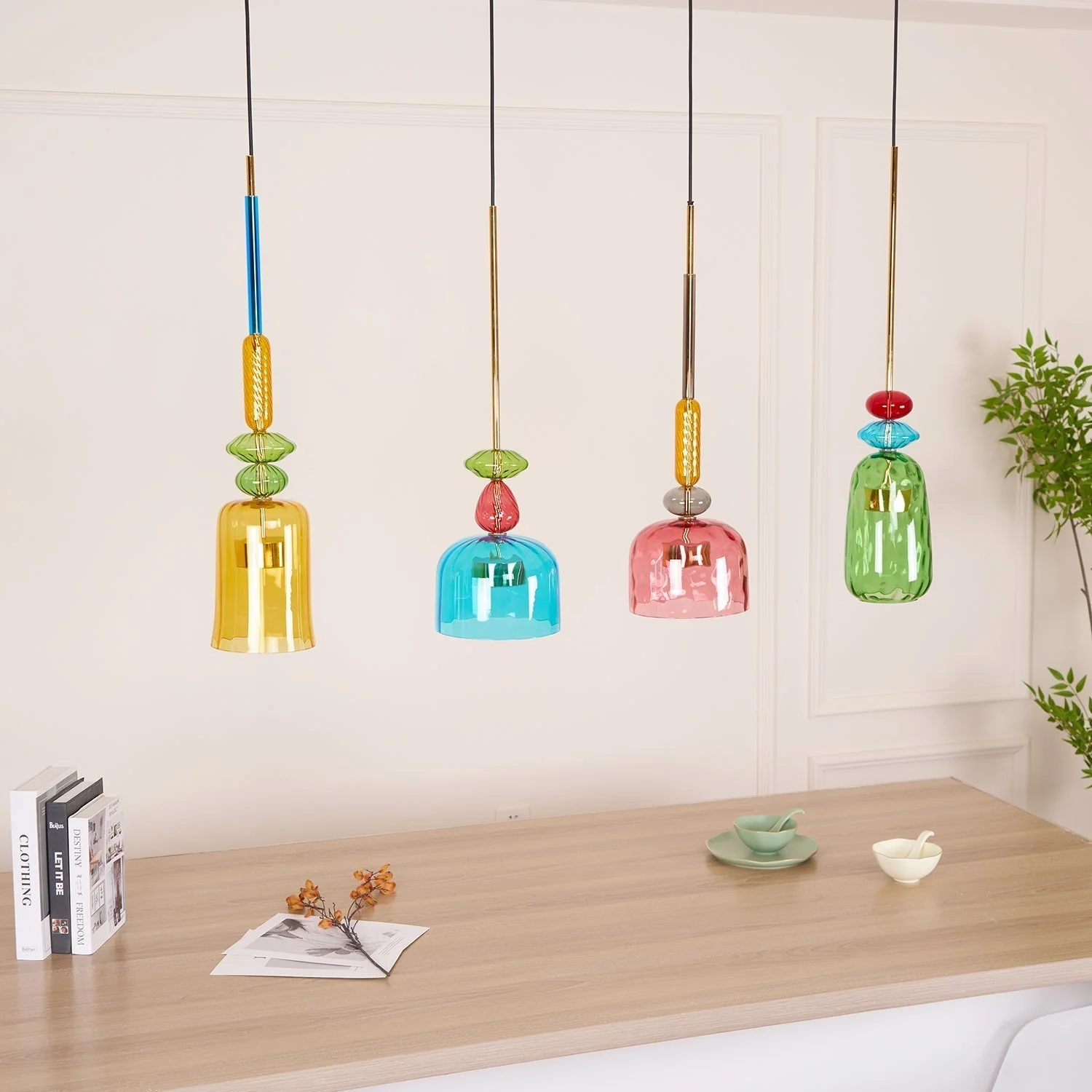 Muse Bohemian Glass Pendant Lamp - Image 17
