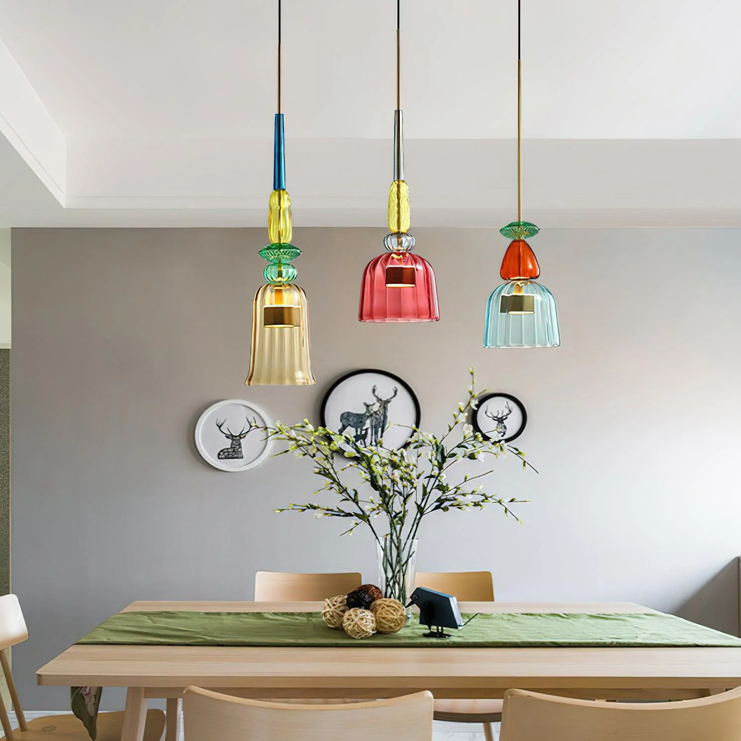 Muse Bohemian Glass Pendant Lamp - Image 23