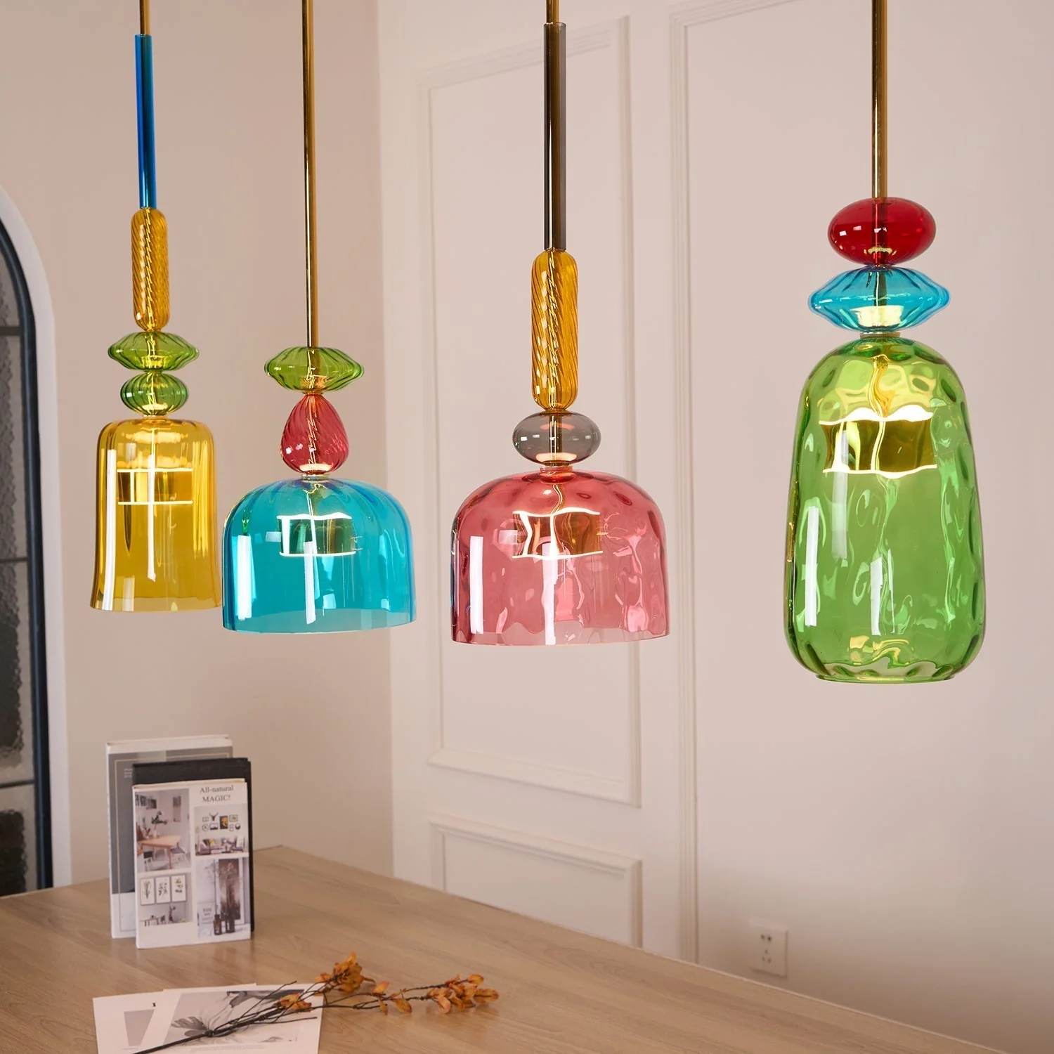 Muse Bohemian Glass Pendant Lamp - Image 25