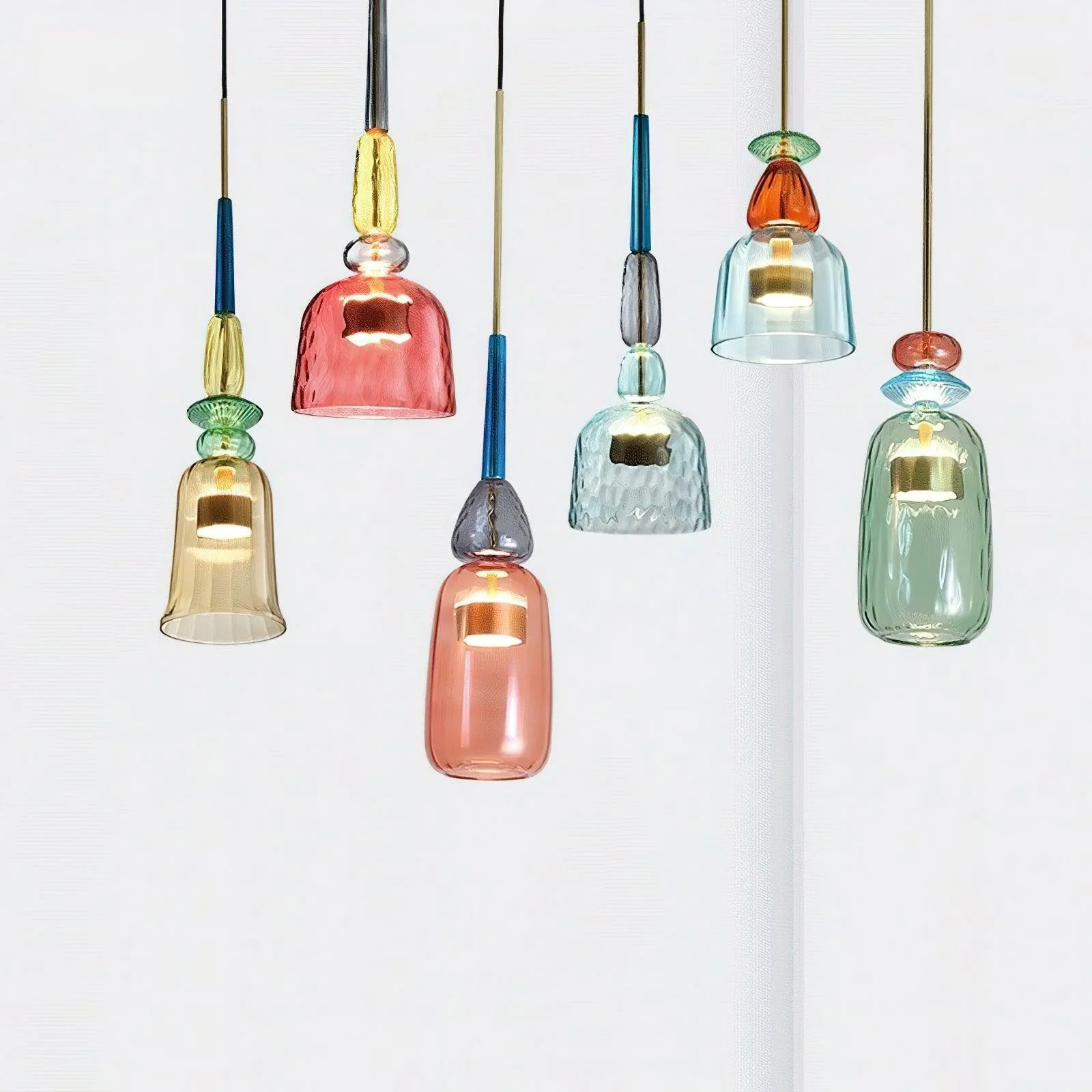 Muse Bohemian Glass Pendant Lamp - Image 45
