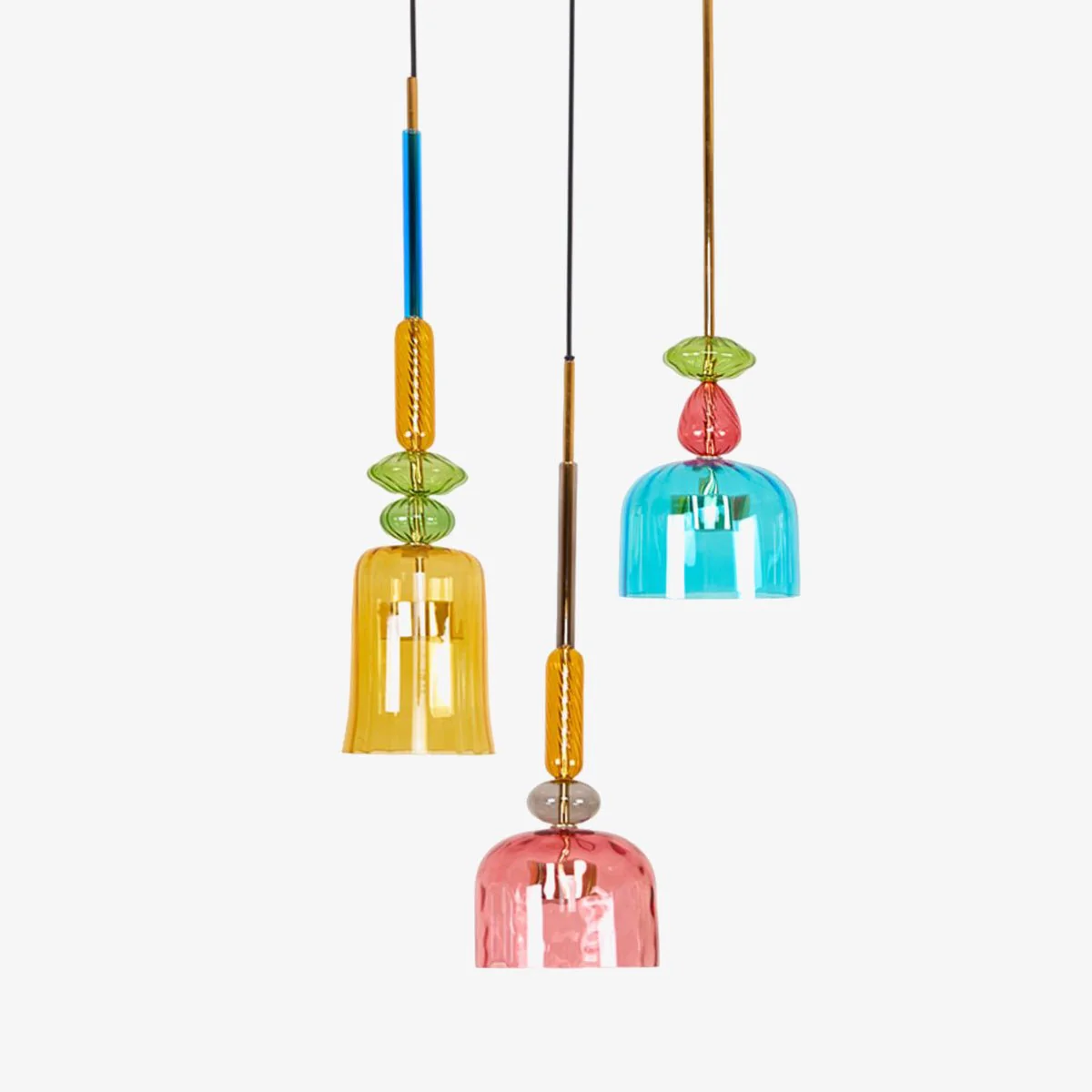 Muse Bohemian Glass Pendant Lamp - Image 46