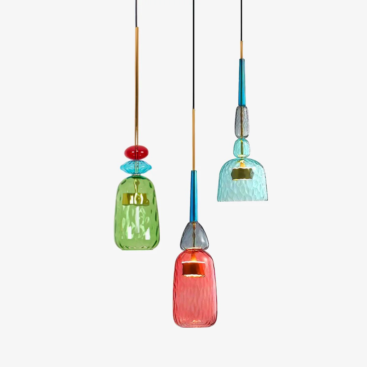 Muse Bohemian Glass Pendant Lamp - Image 47