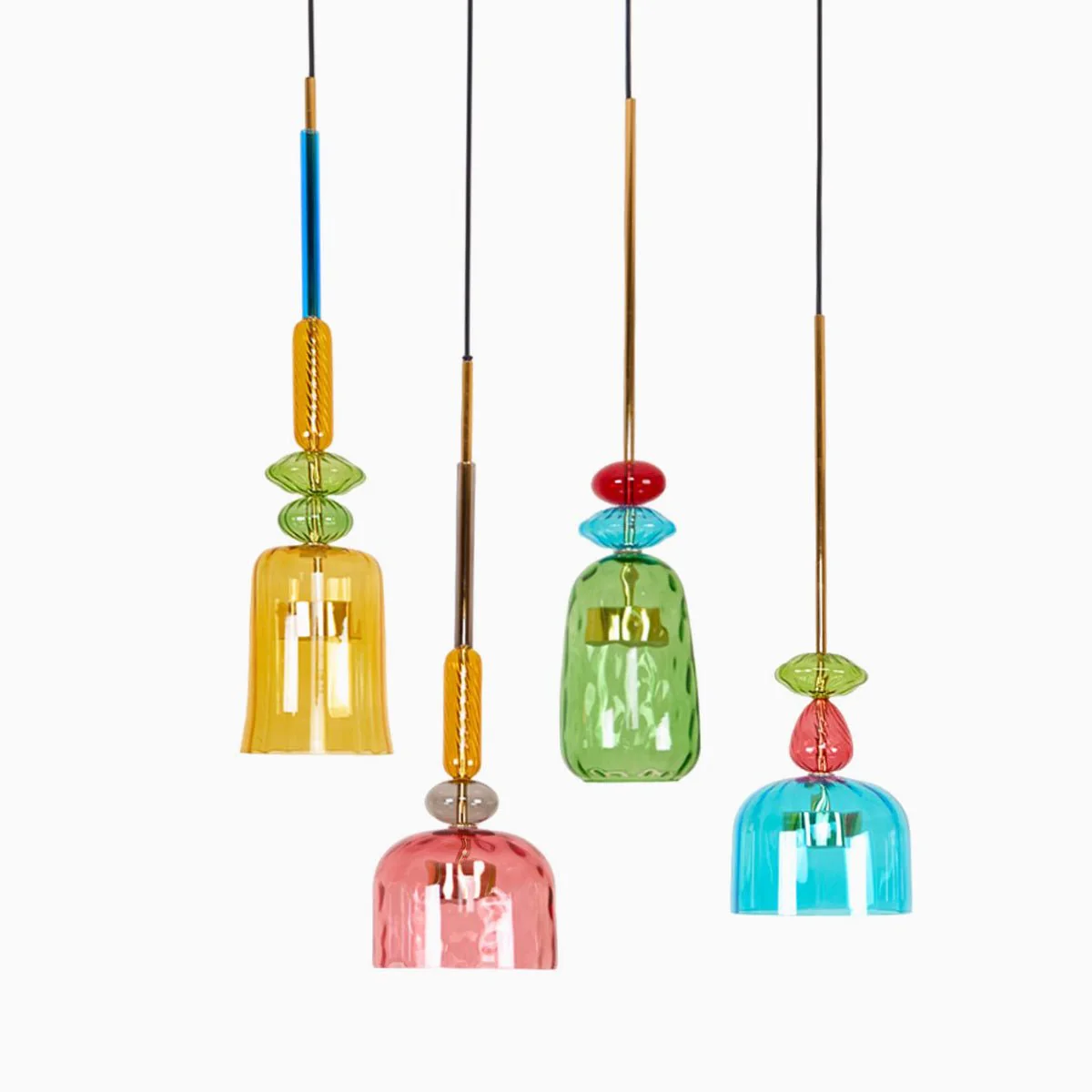 Muse Bohemian Glass Pendant Lamp - Image 48