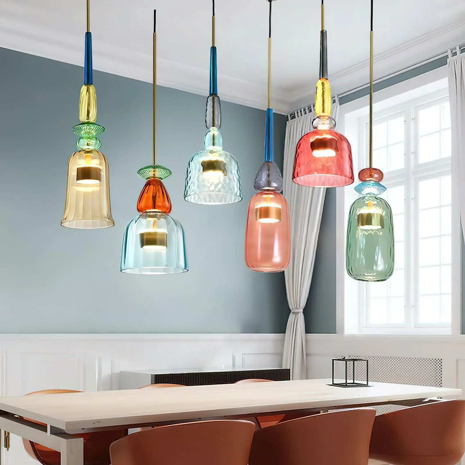Muse Bohemian Glass Pendant Lamp - Image 68