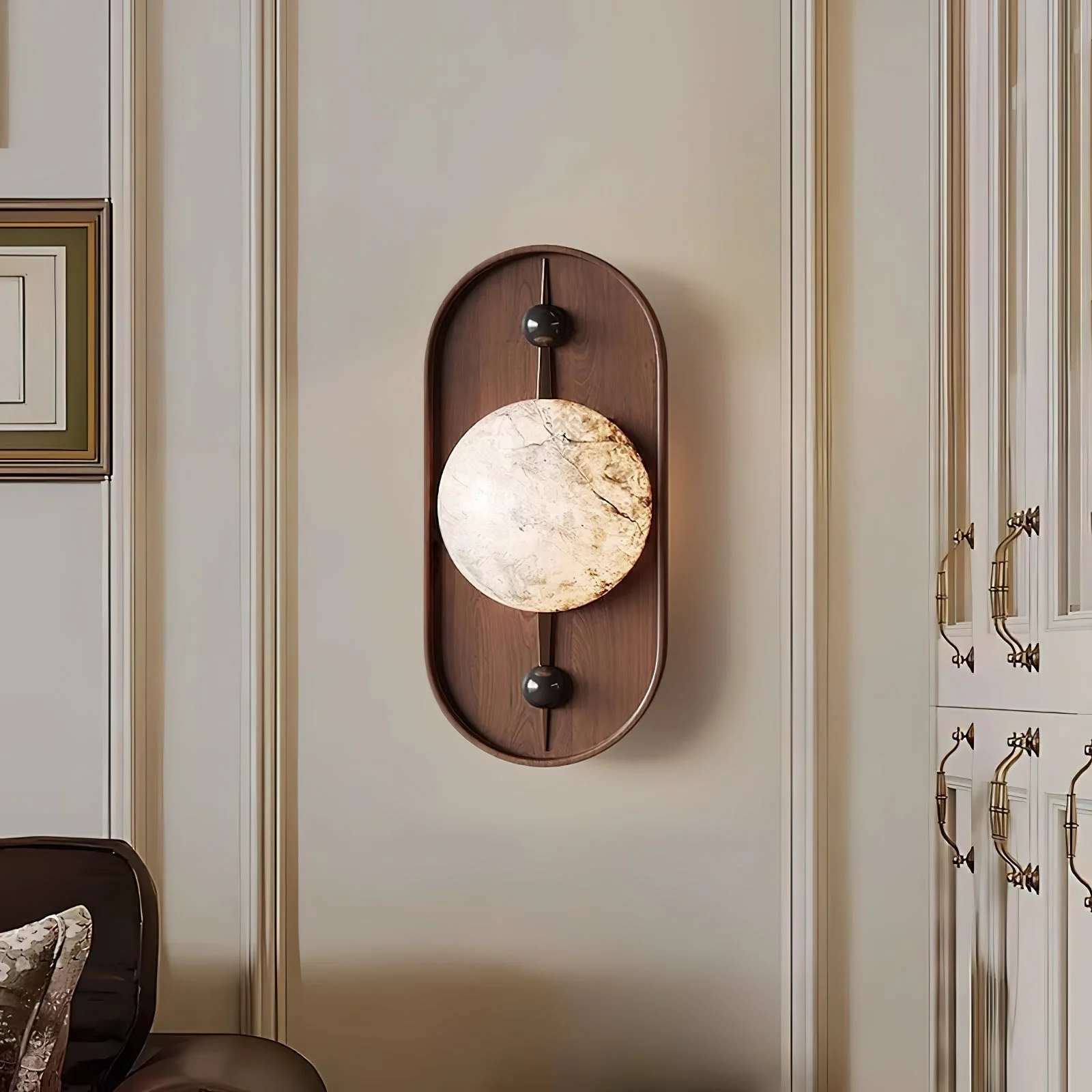 Mylaearae Orb Alabaster Wall Light - Image 18