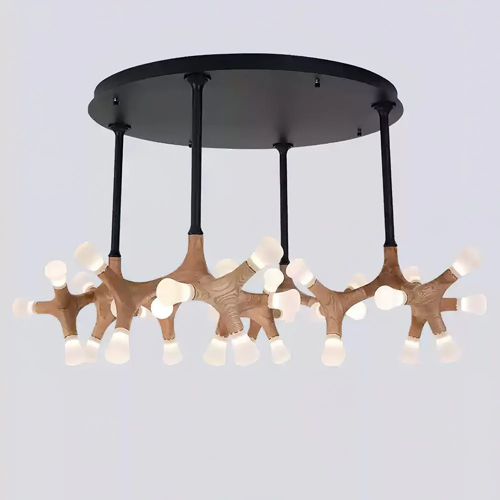 Mynorila Branch-Design Wood Pendant Light - Image 12