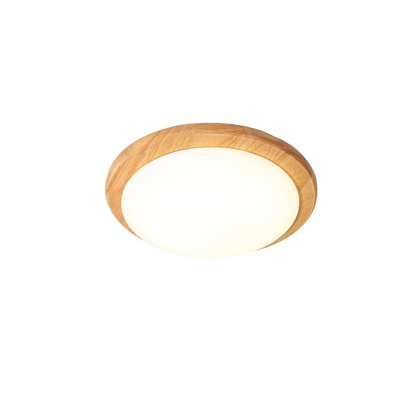 Myshae Modern Minimalist Drum Wood Ceiling Lamp - Image 14