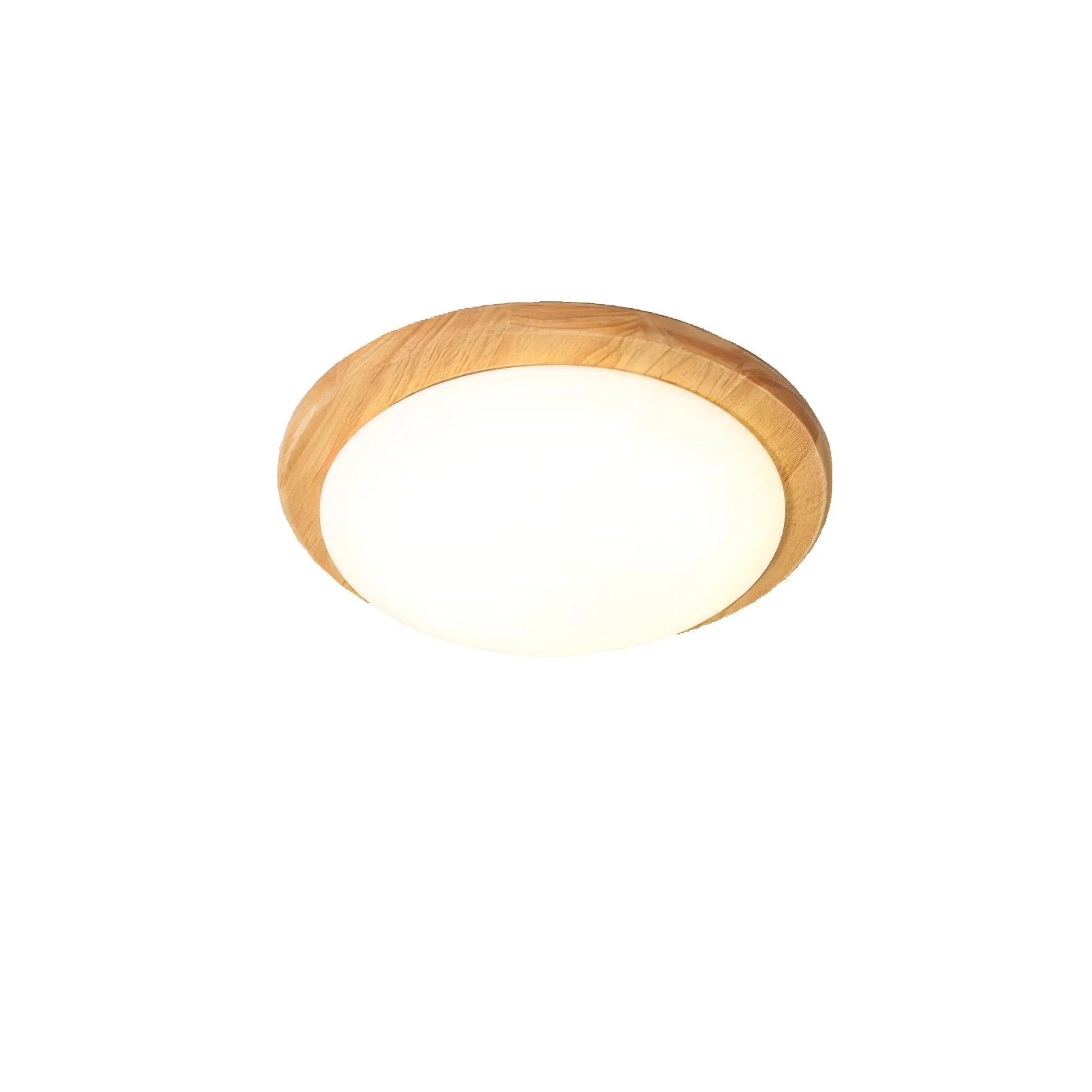Myshae Modern Minimalist Drum Wood Ceiling Lamp - Image 15