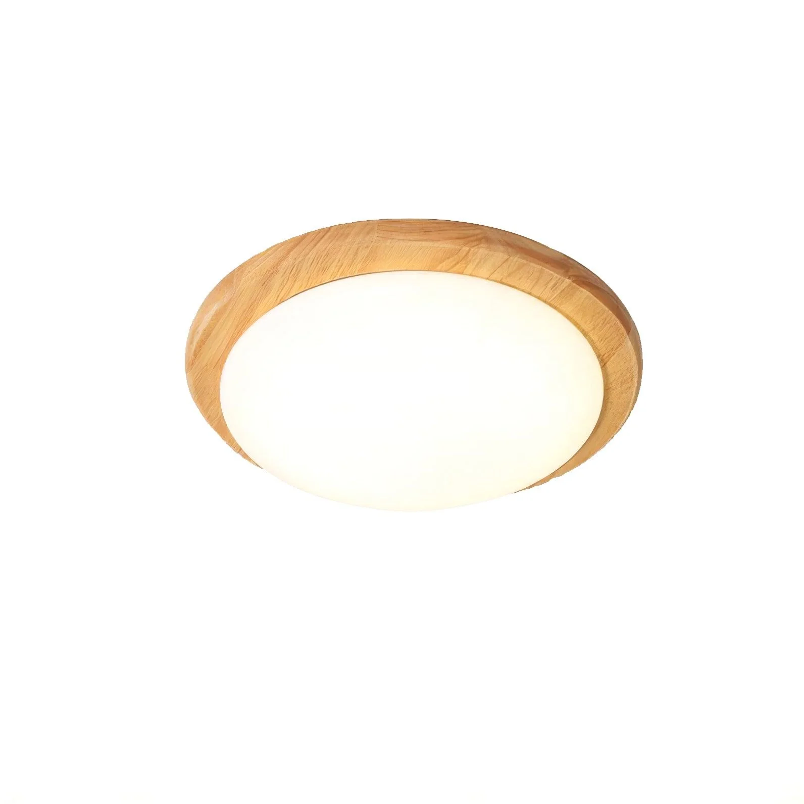 Myshae Modern Minimalist Drum Wood Ceiling Lamp - Image 17