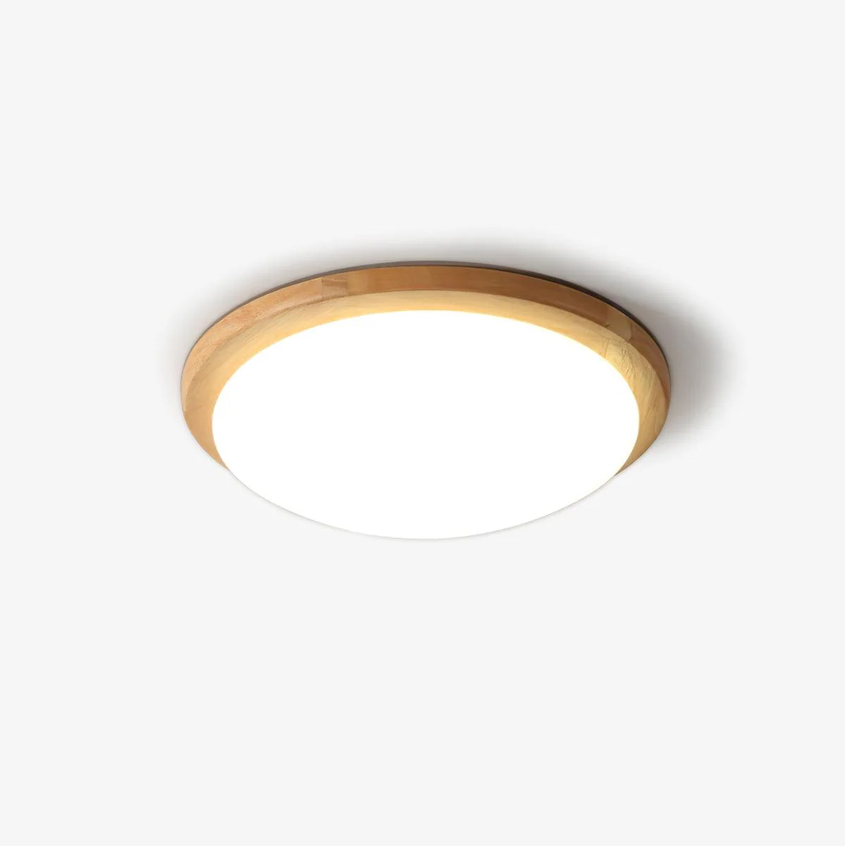 Myshae Modern Minimalist Drum Wood Ceiling Lamp - Image 6