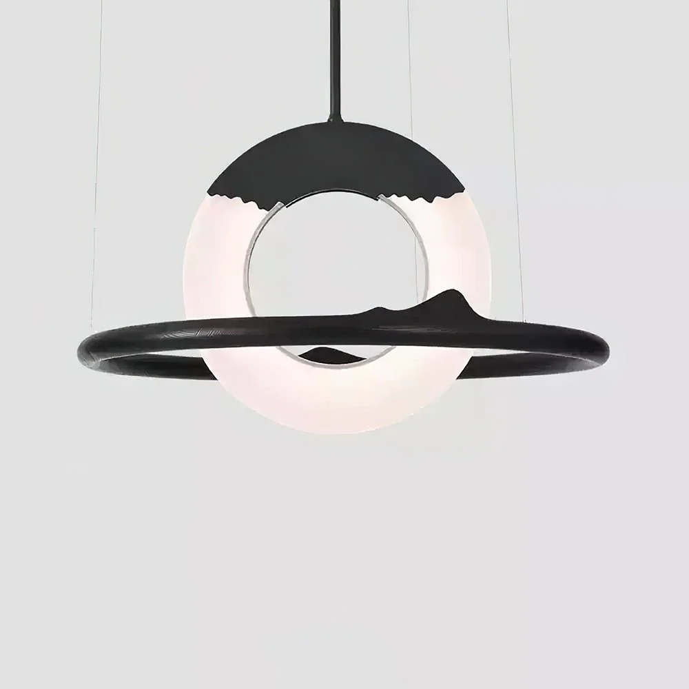 Mytalan Circular Wood Pendant Light - Image 30