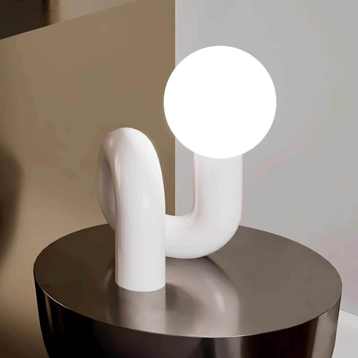 N Modern Glass Table Lamp - Image 2