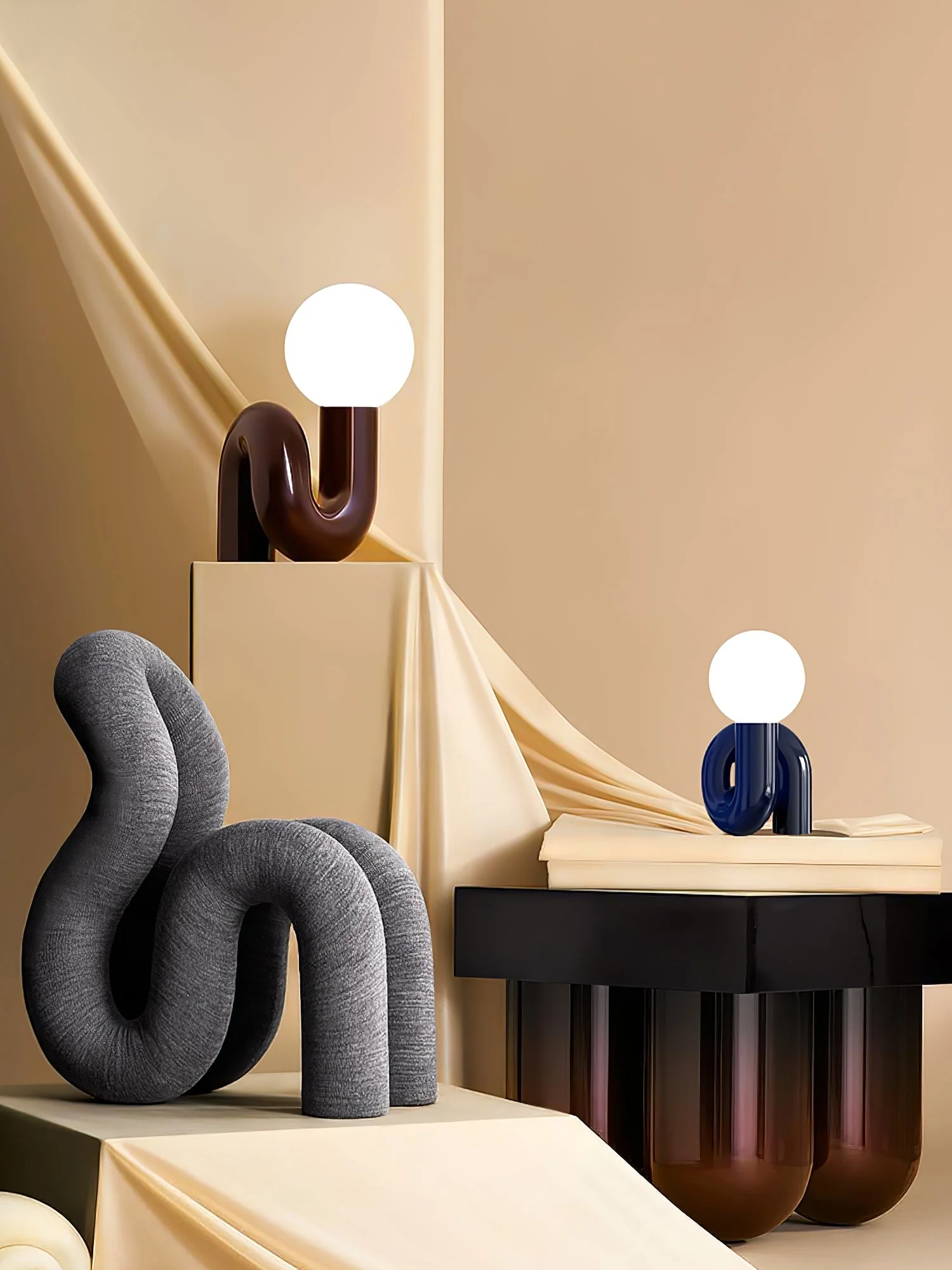 N Modern Glass Table Lamp - Image 26
