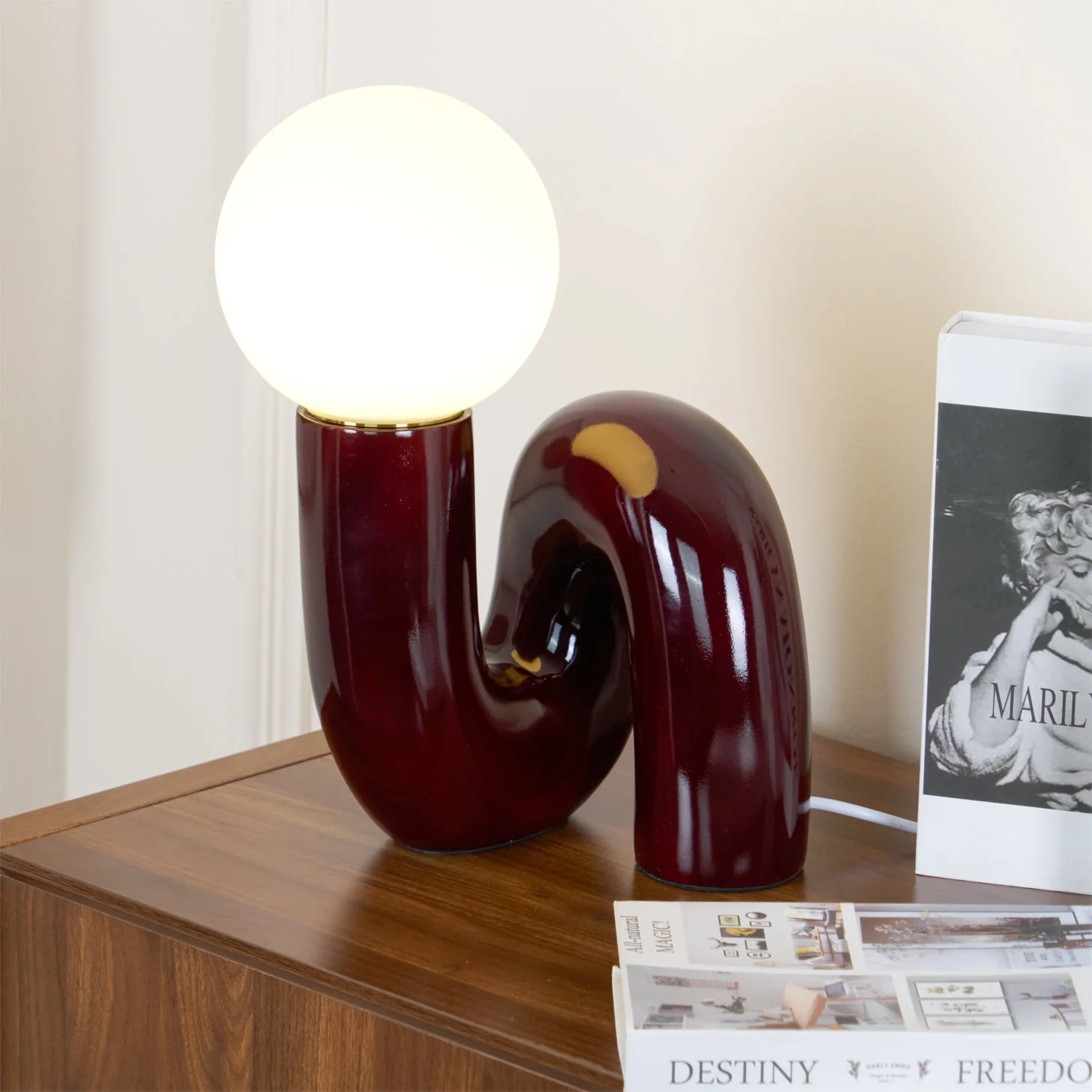 N Modern Glass Table Lamp - Image 6