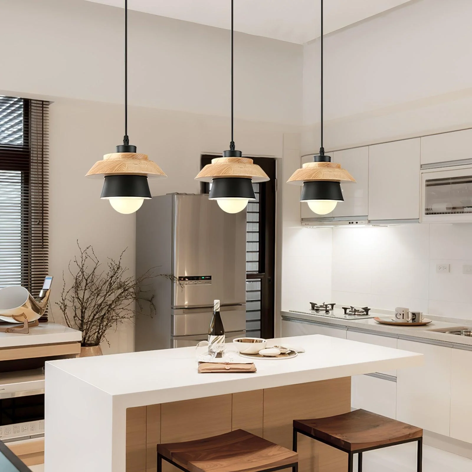 Nadro Modern Wood Pendant Lamp - Image 15