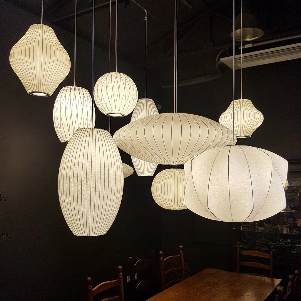 Nebula Bubble Mulberry Silk Pendant Lamp - Image 140