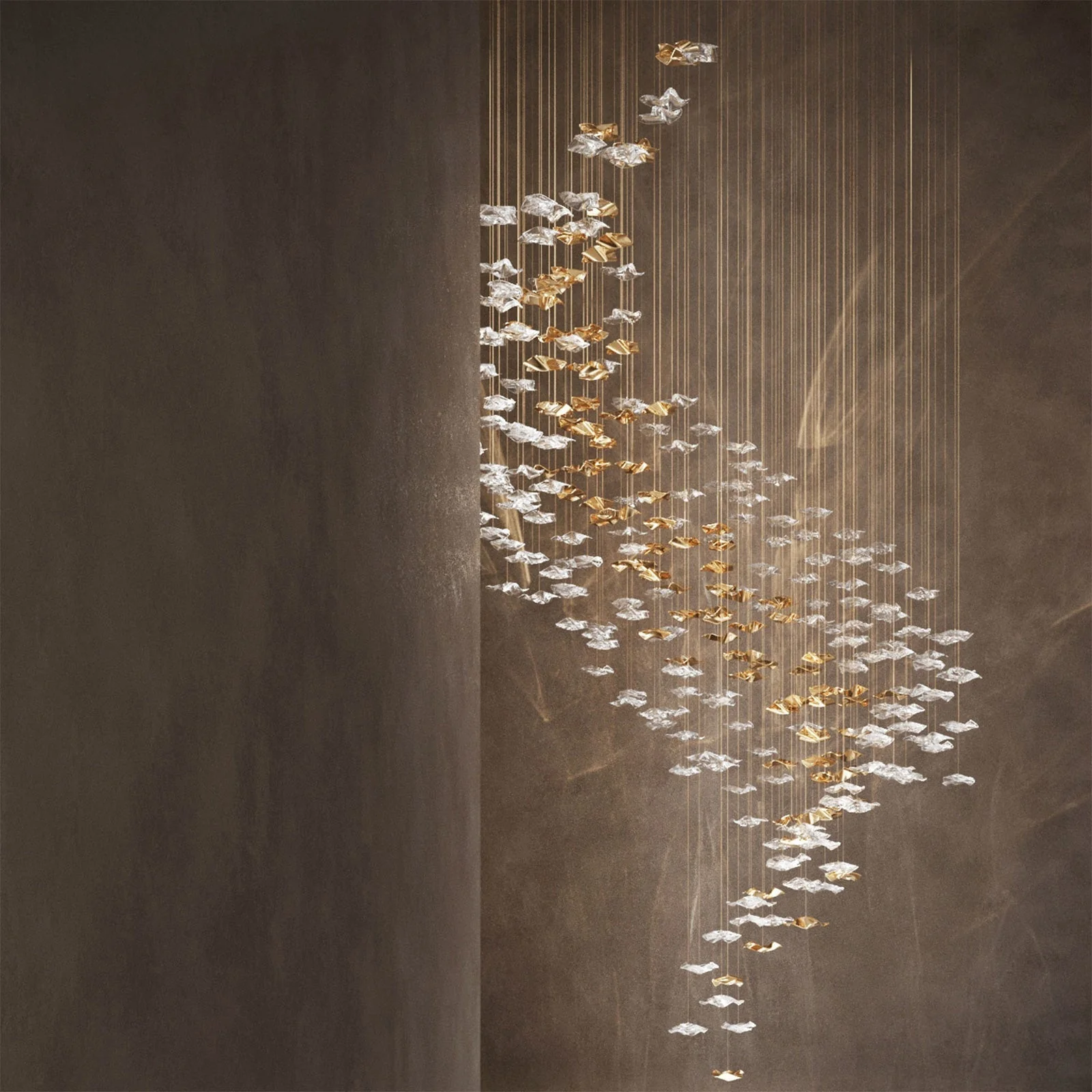 Nephele Crystal Leaf Chandelier - Image 14