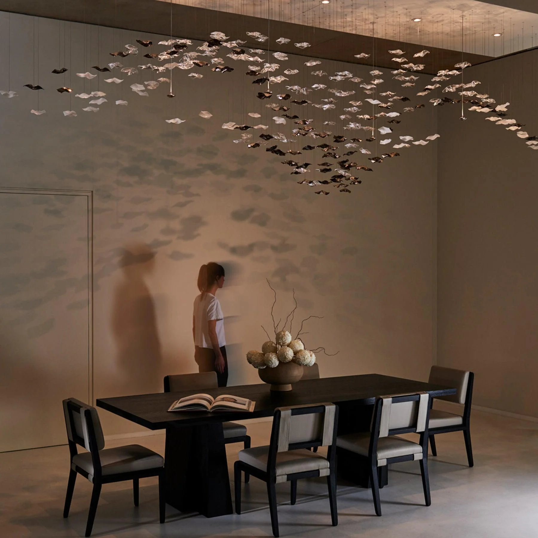 Nephele Crystal Leaf Chandelier - Image 32