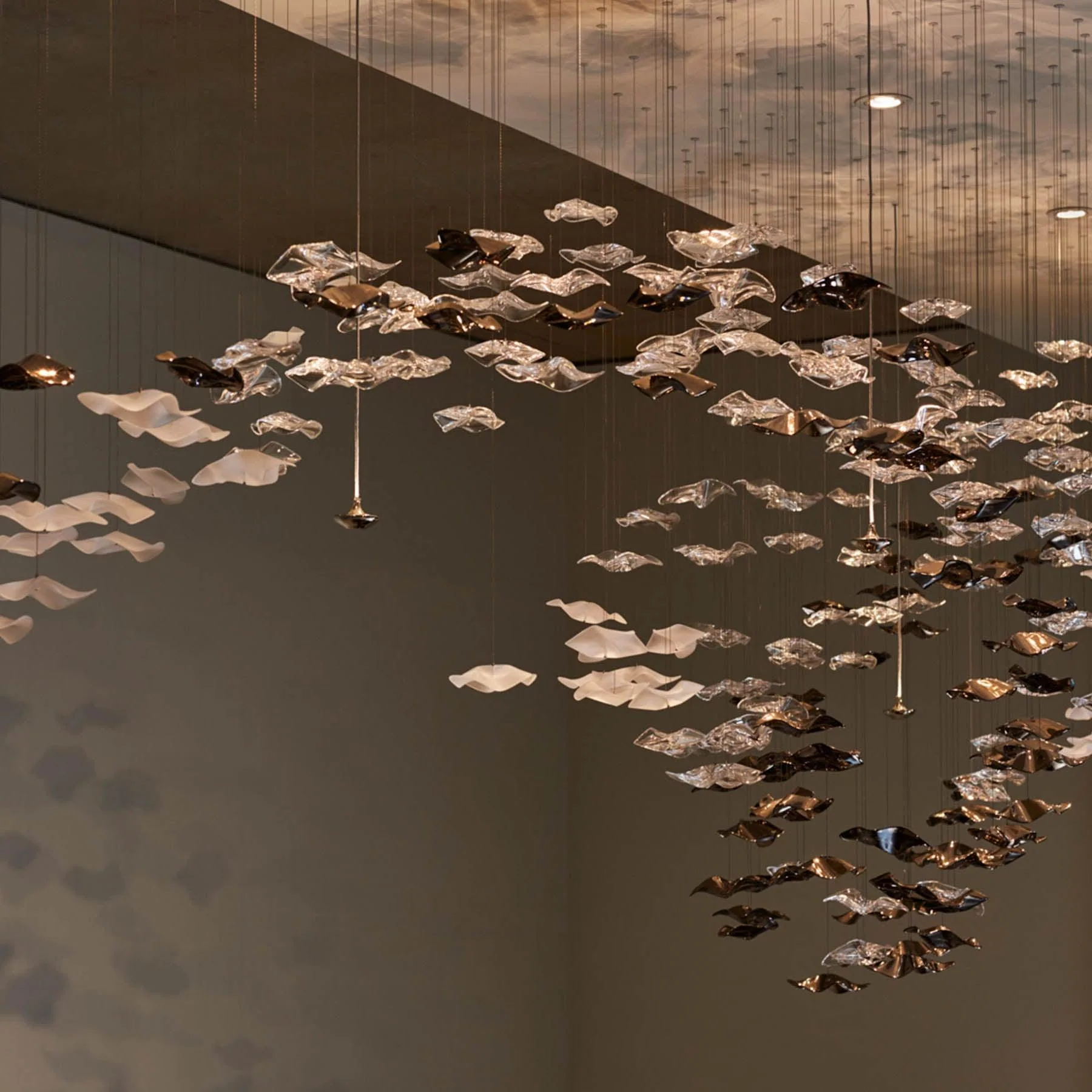 Nephele Crystal Leaf Chandelier - Image 33