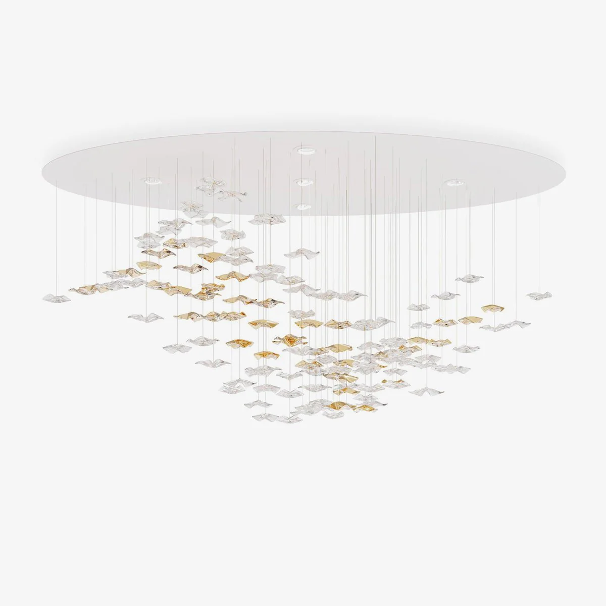 Nephele Crystal Leaf Chandelier - Image 37