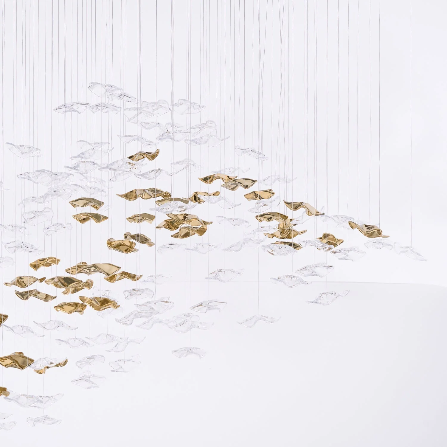 Nephele Crystal Leaf Chandelier - Image 43