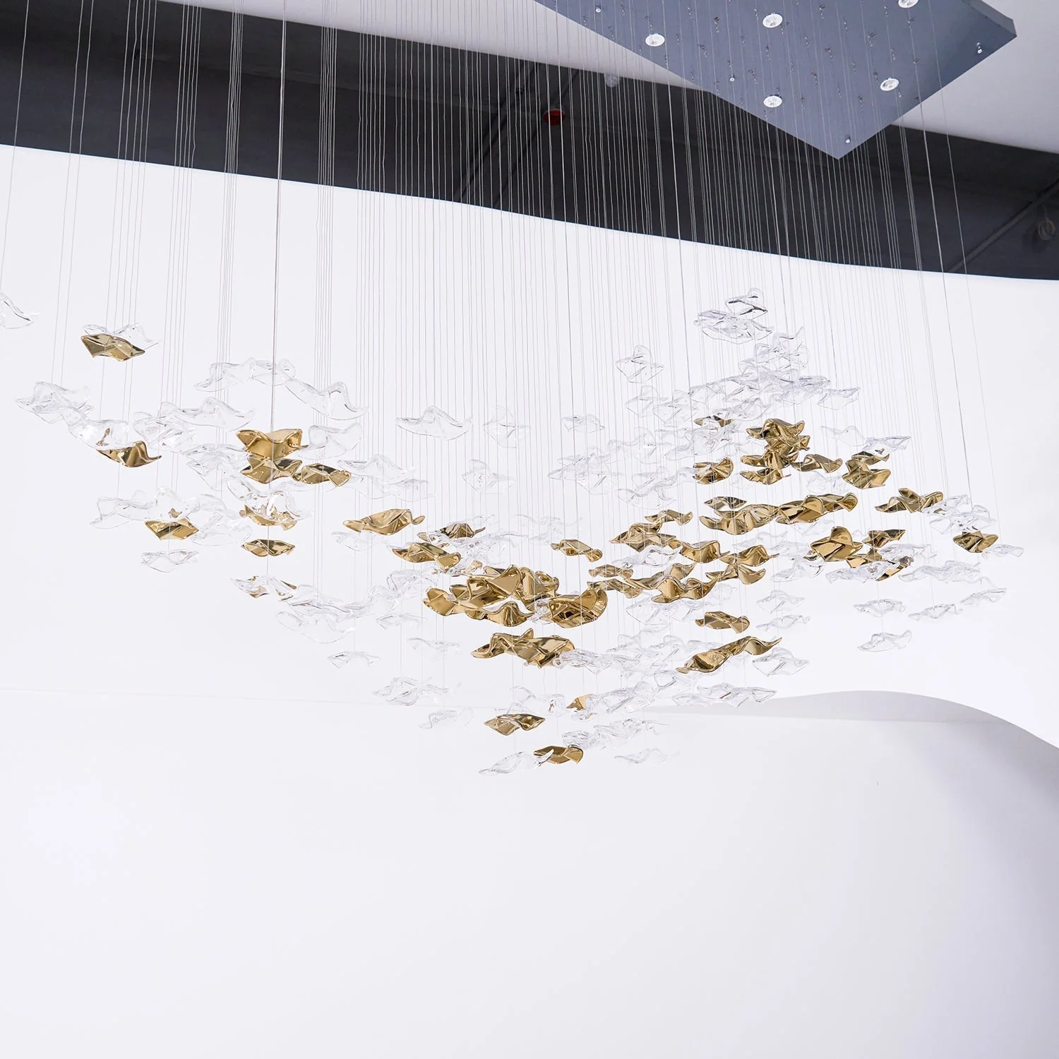 Nephele Crystal Leaf Chandelier - Image 44
