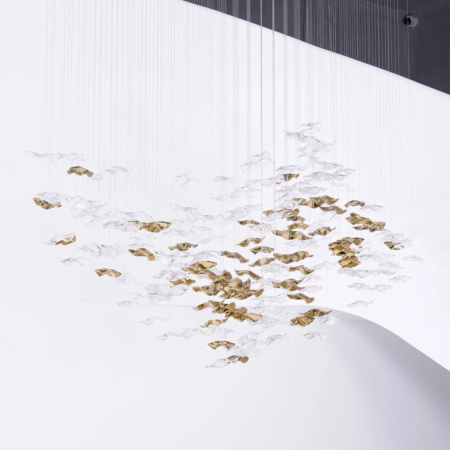 Nephele Crystal Leaf Chandelier - Image 46
