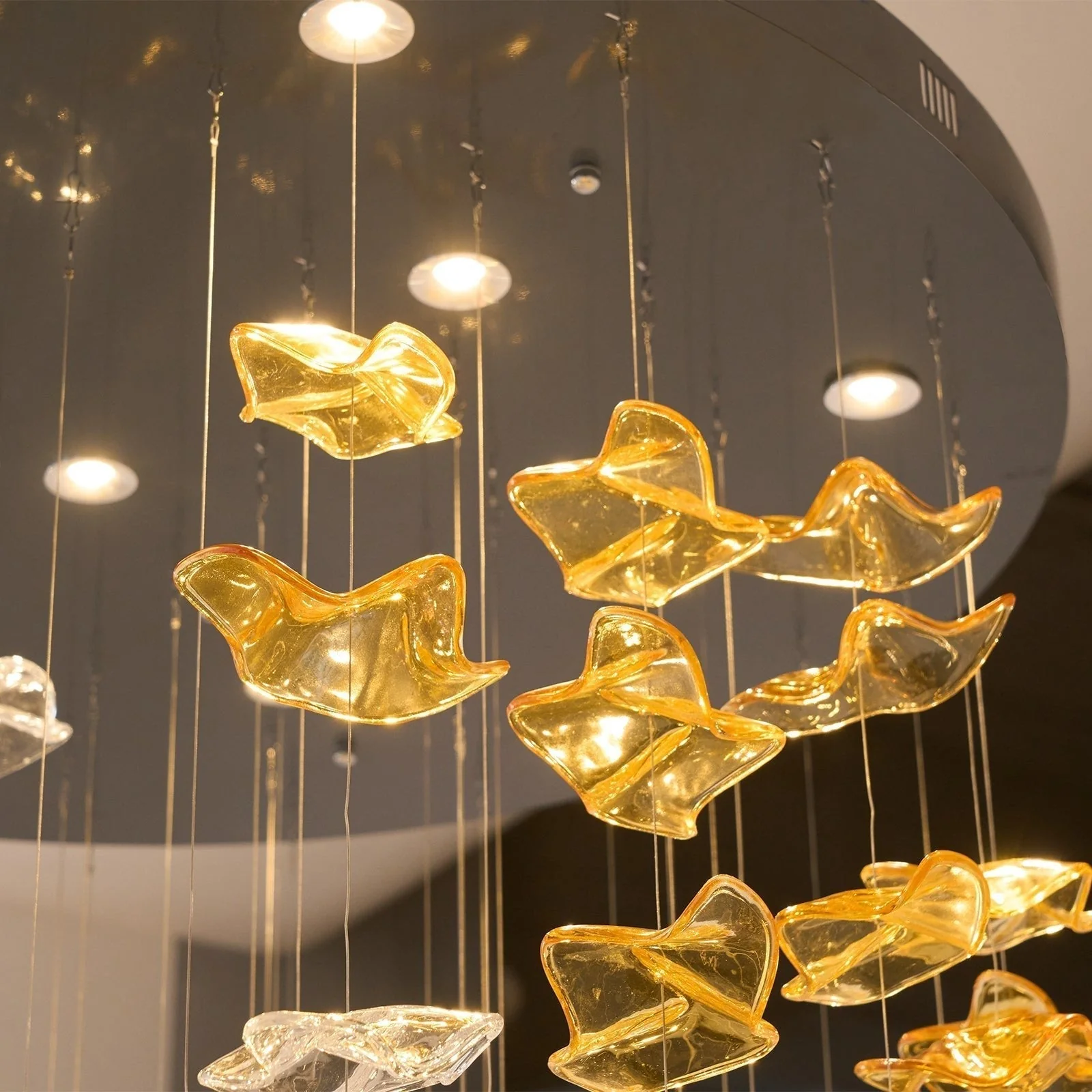 Nephele Crystal Leaf Chandelier - Image 51