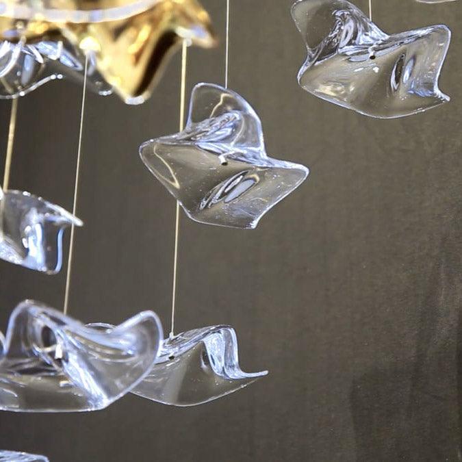 Nephele Crystal Leaf Chandelier - Image 56