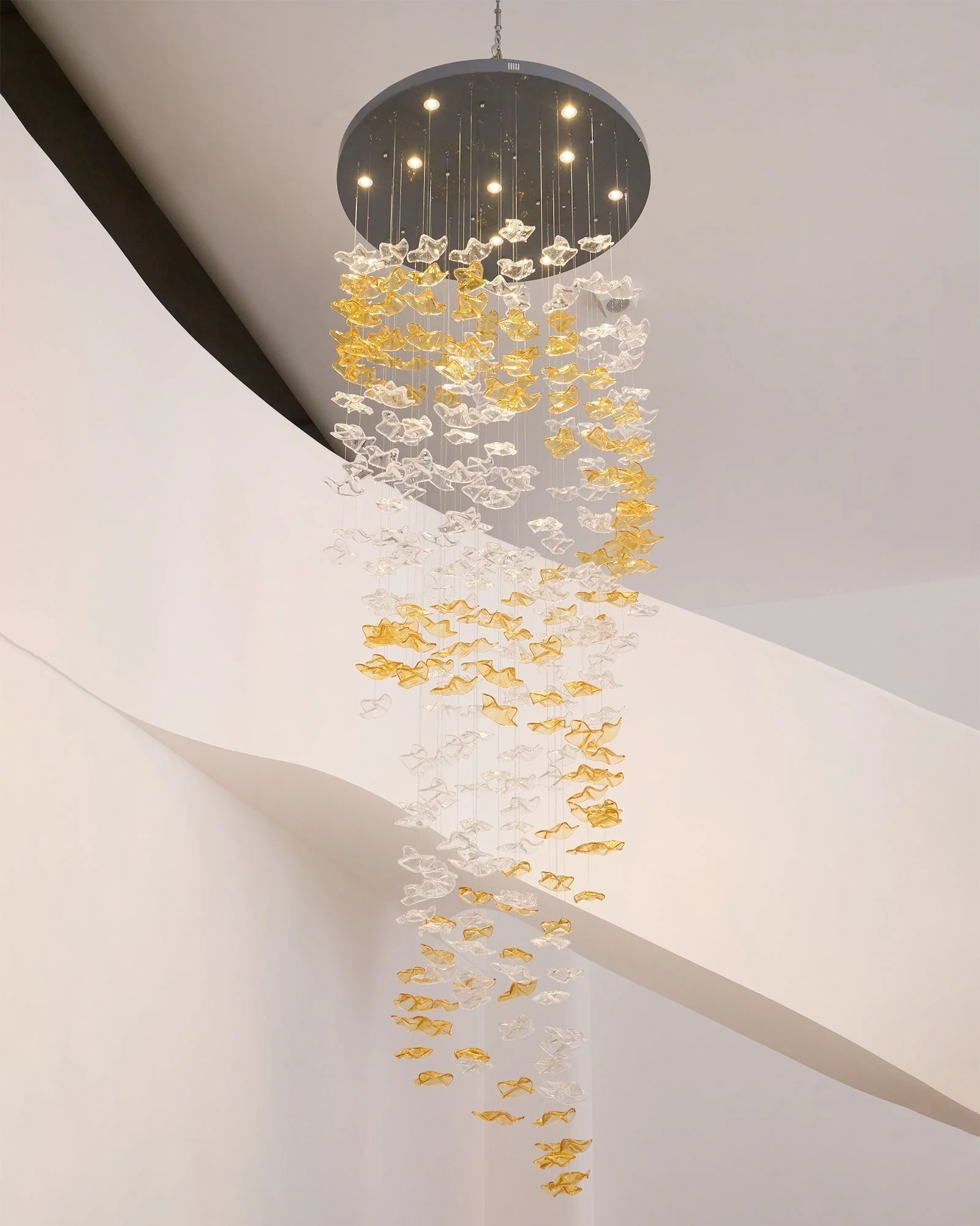 Nephele Crystal Leaf Chandelier - Image 57