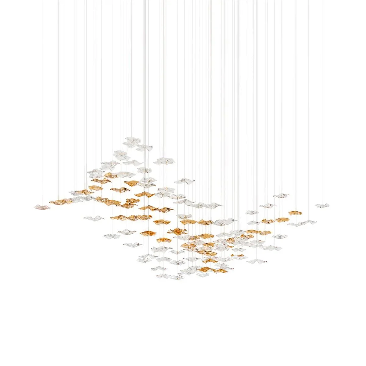 Nephele Crystal Leaf Chandelier - Image 6