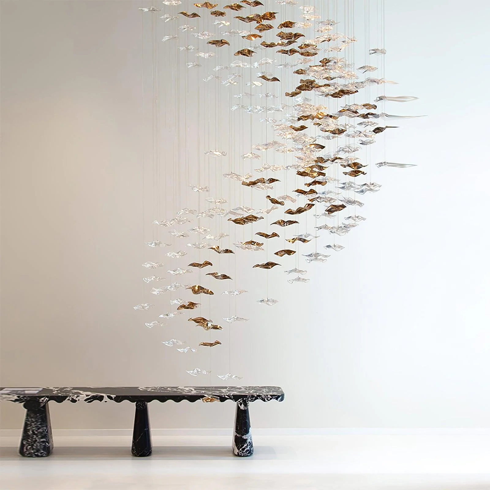Nephele Crystal Leaf Chandelier - Image 64