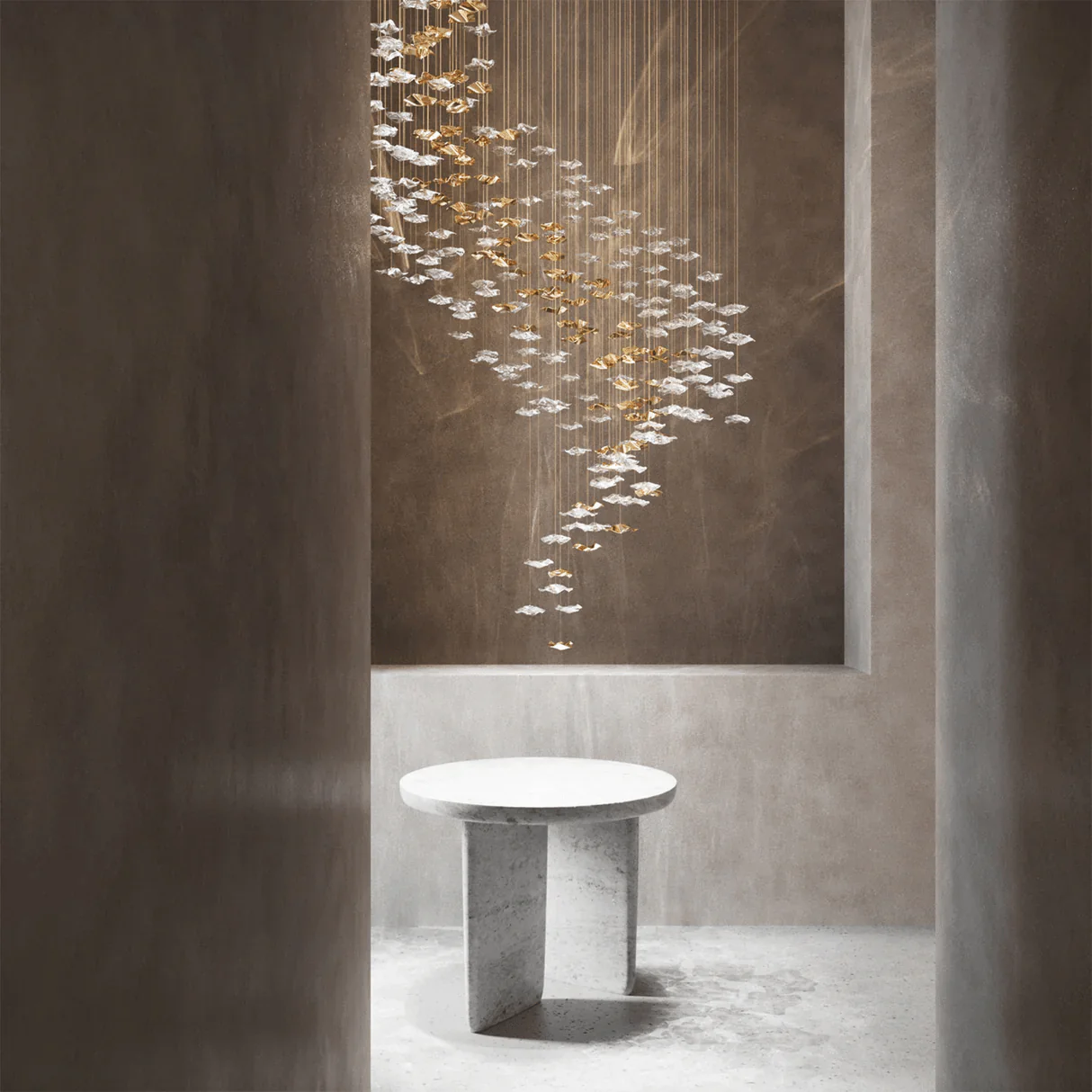 Nephele Crystal Leaf Chandelier - Image 70