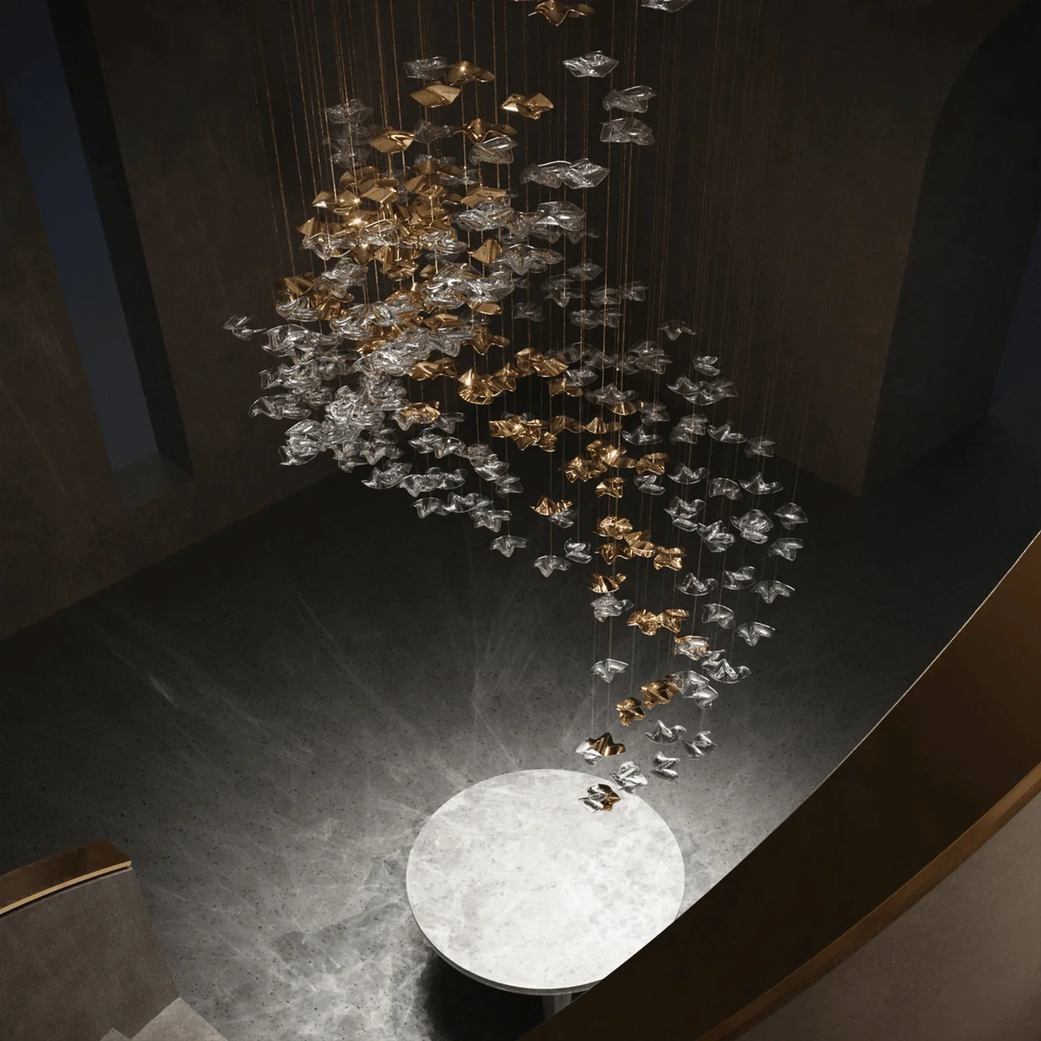 Nephele Crystal Leaf Chandelier - Image 71