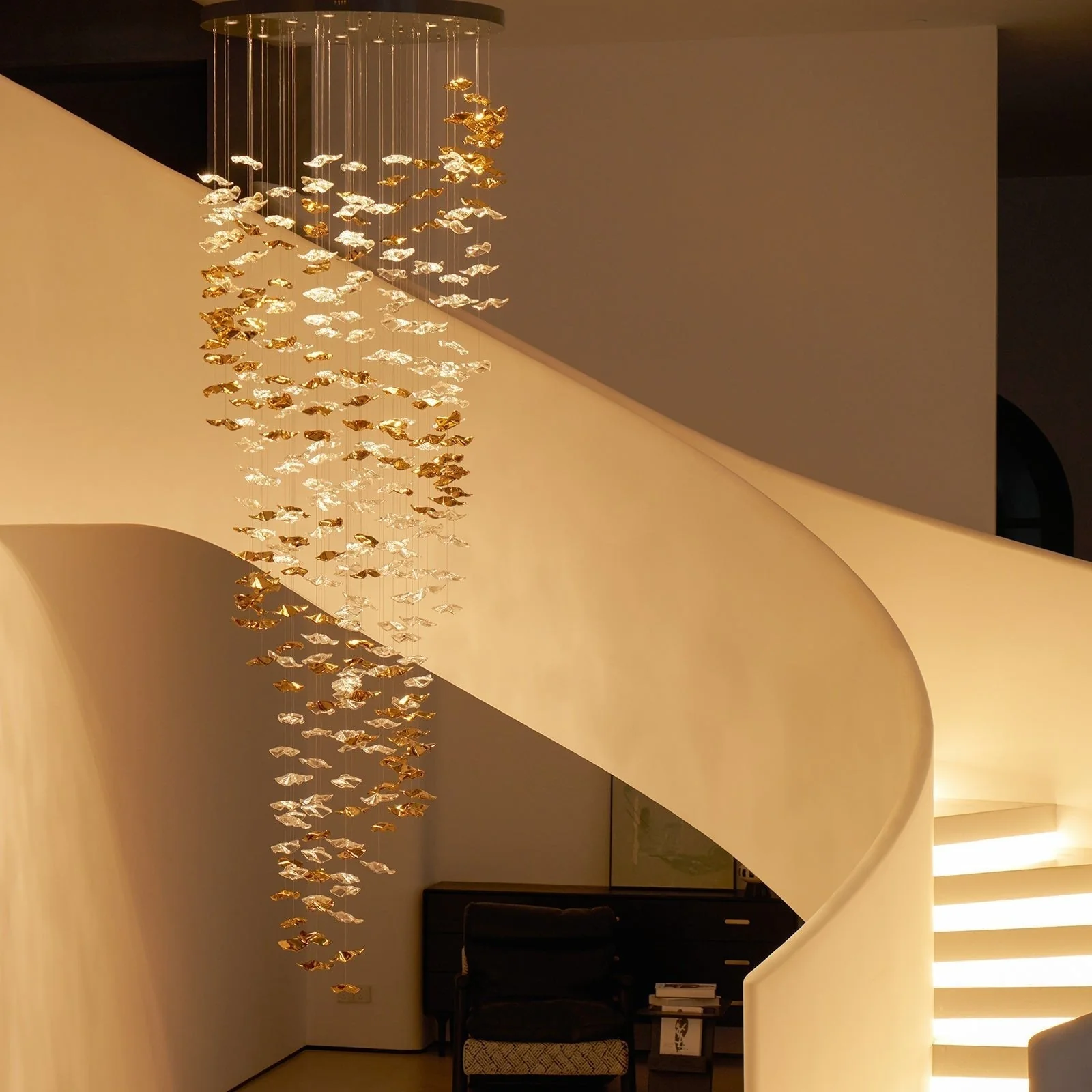 Nephele Crystal Leaf Chandelier - Image 74