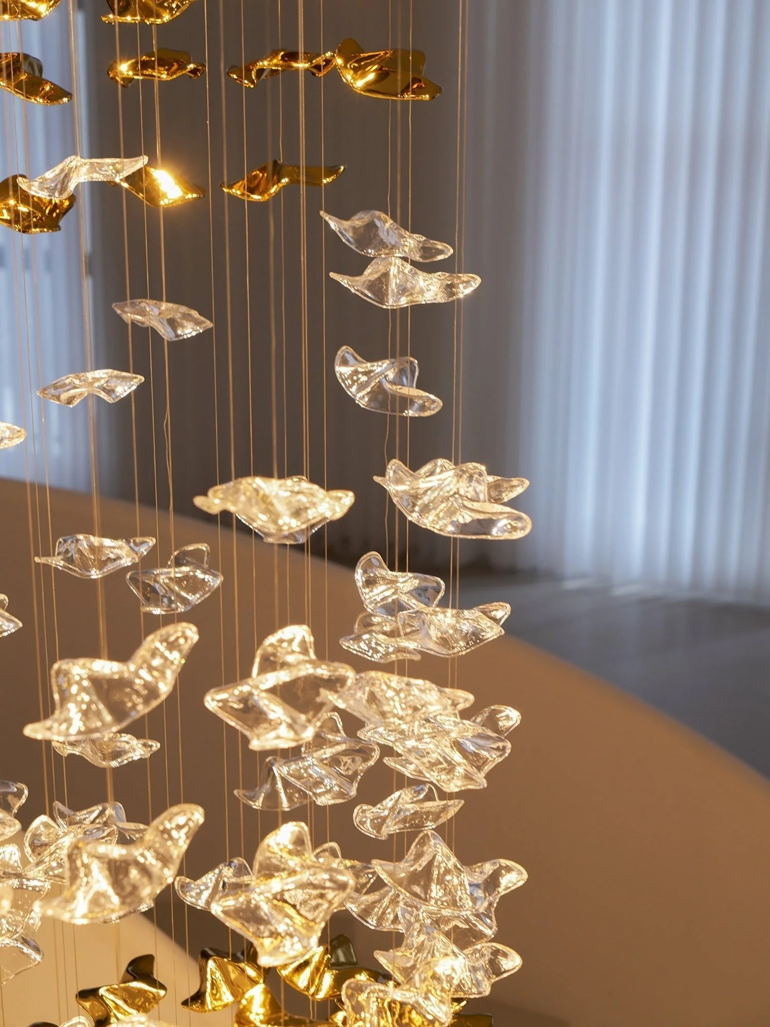 Nephele Crystal Leaf Chandelier - Image 77