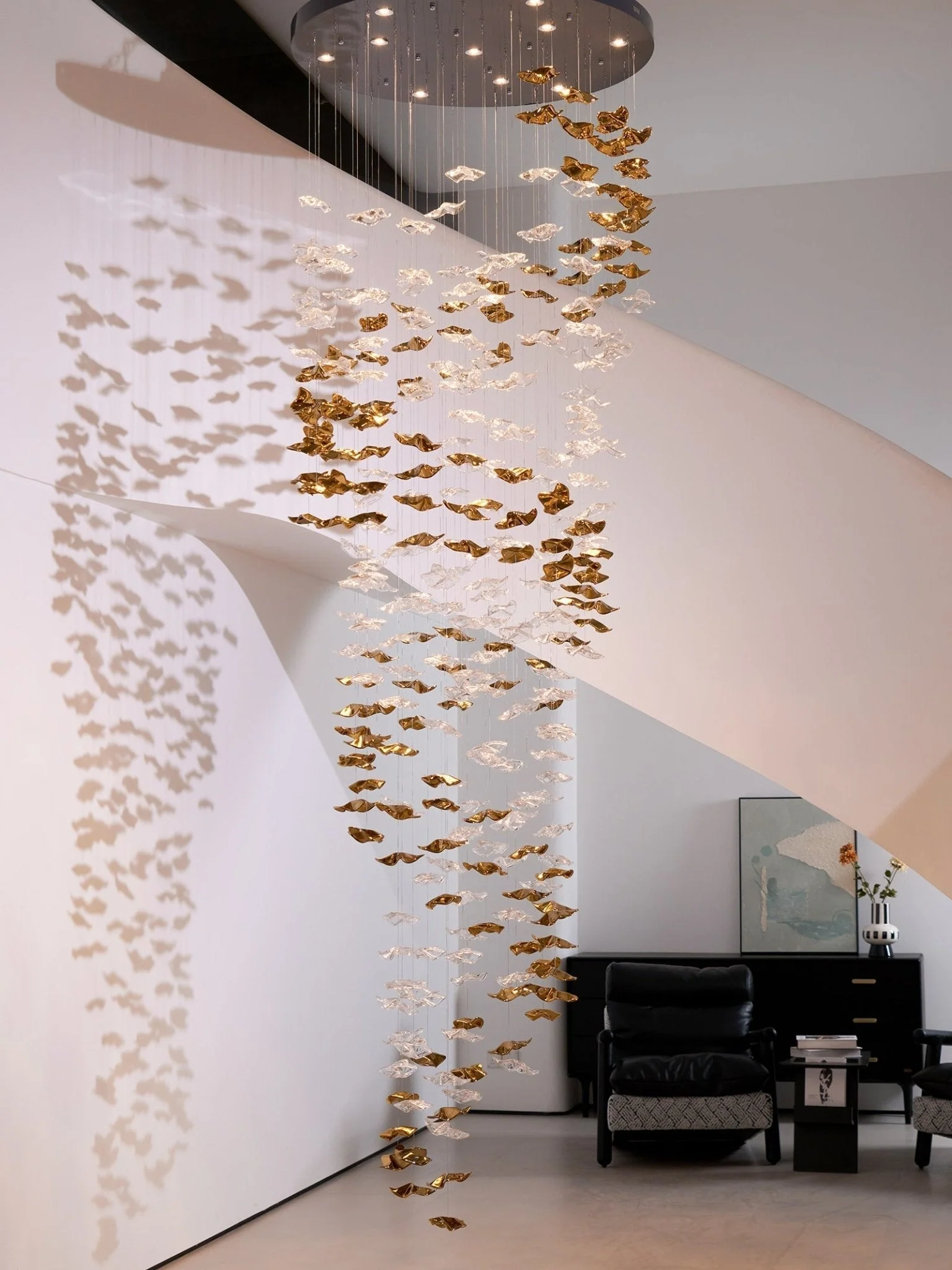 Nephele Crystal Leaf Chandelier - Image 81