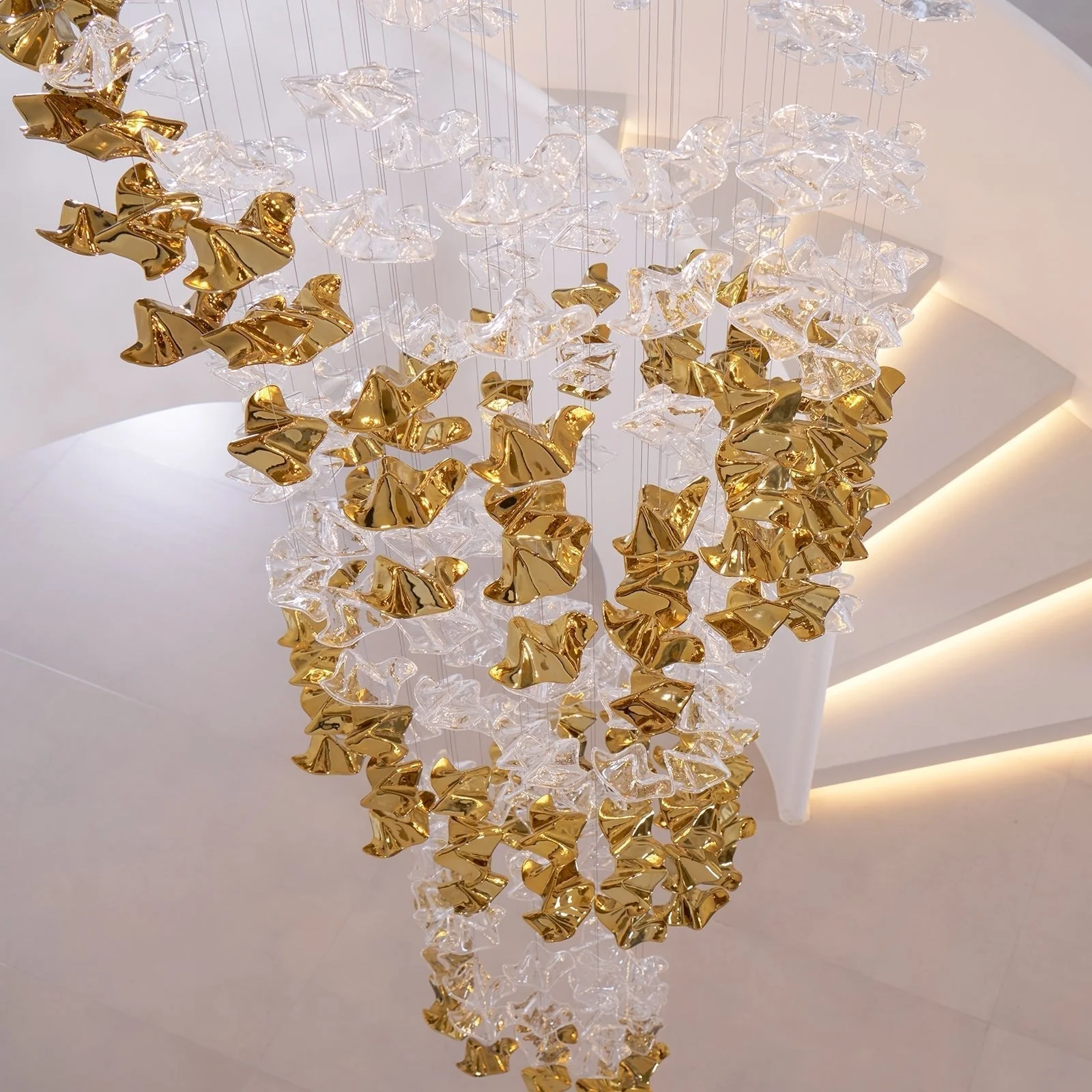 Nephele Crystal Leaf Chandelier - Image 86