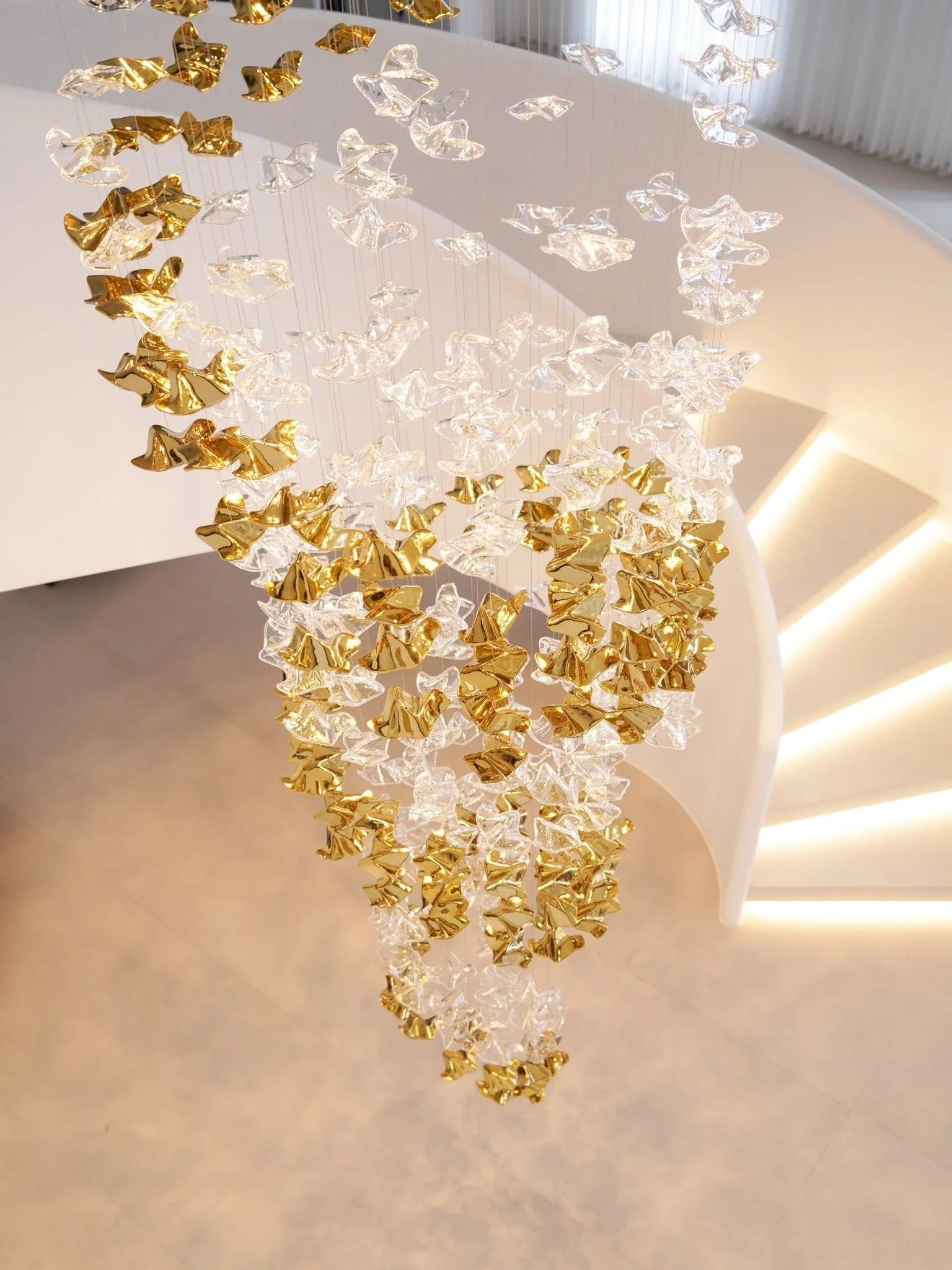 Nephele Crystal Leaf Chandelier - Image 87