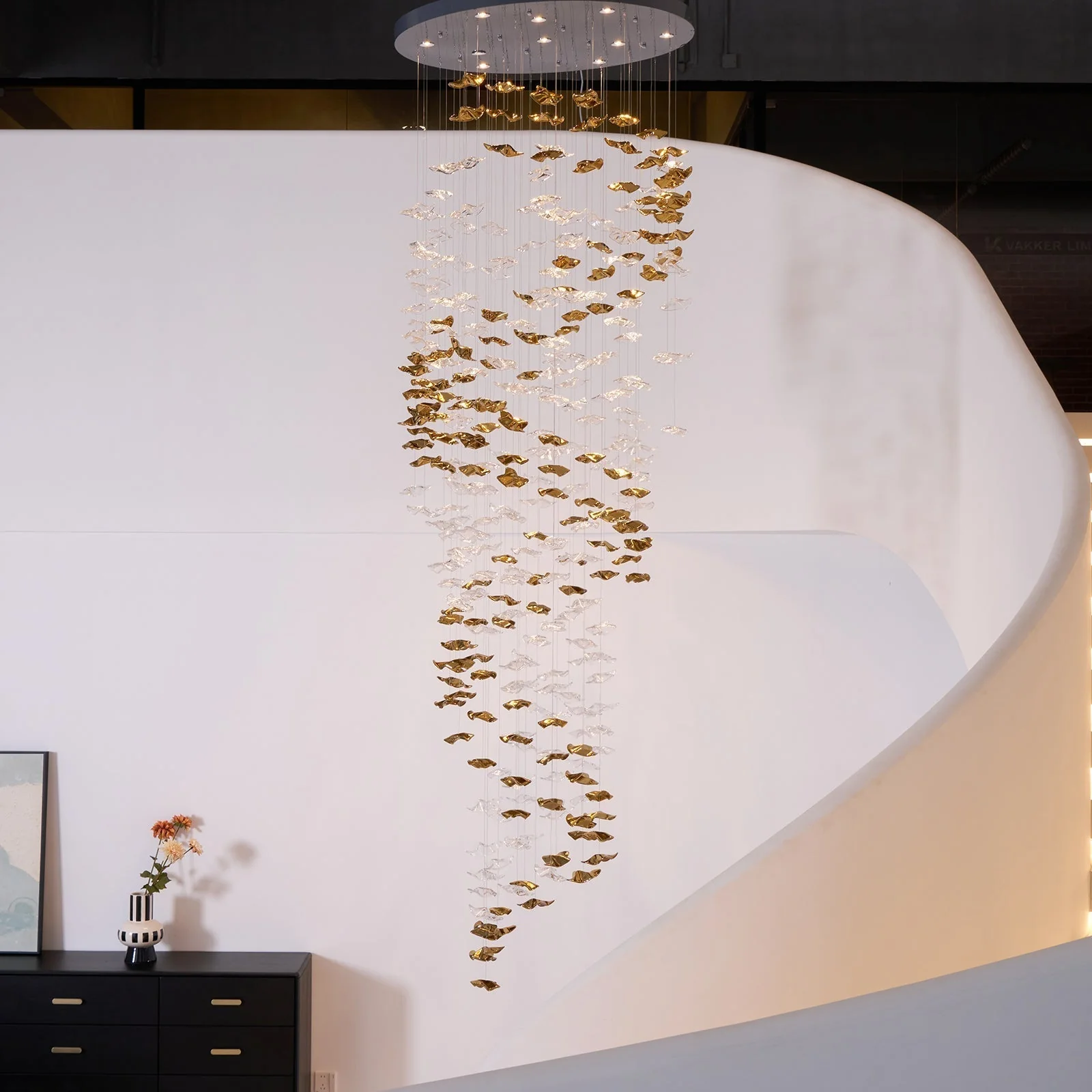 Nephele Crystal Leaf Chandelier - Image 92