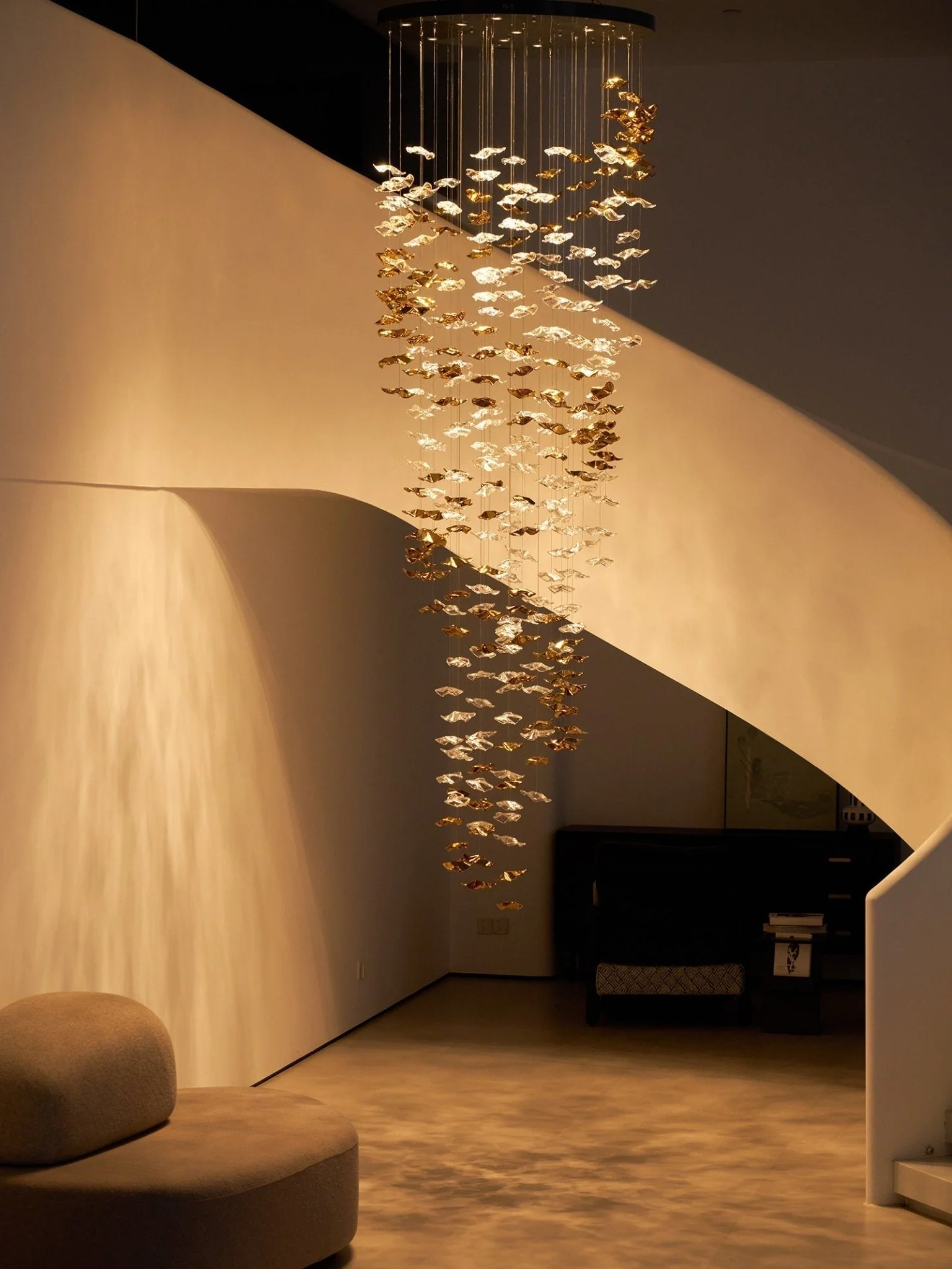 Nephele Crystal Leaf Chandelier - Image 94