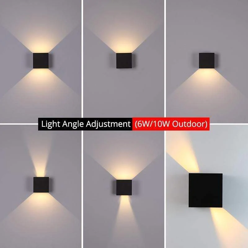 Nexu Modern Adjustable Square Outdoor Wall Lamp LED - Image 17