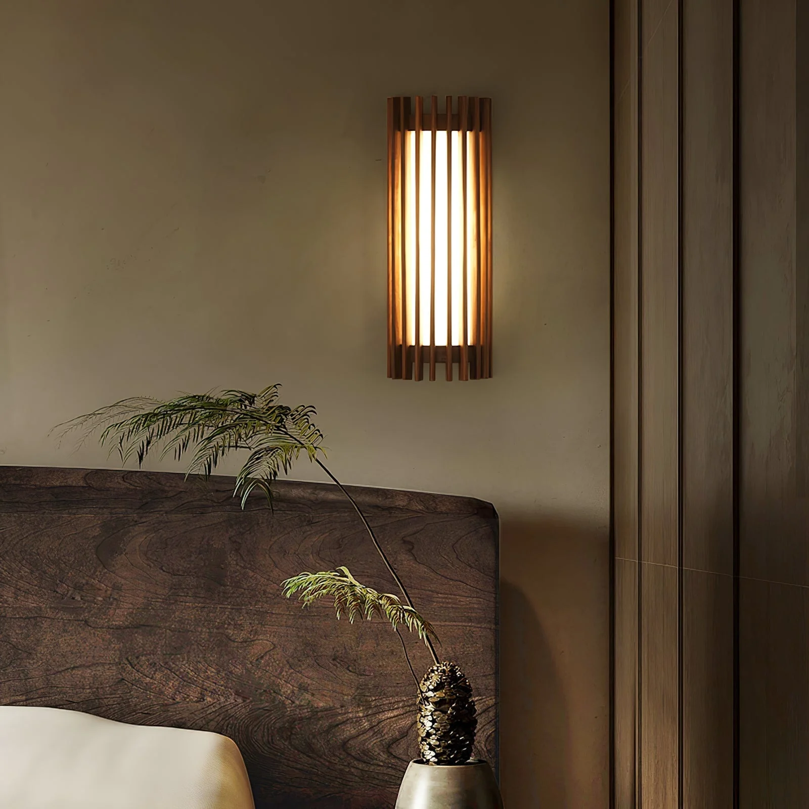 Neyra Walnut Indoor Wall Lamp - Image 2