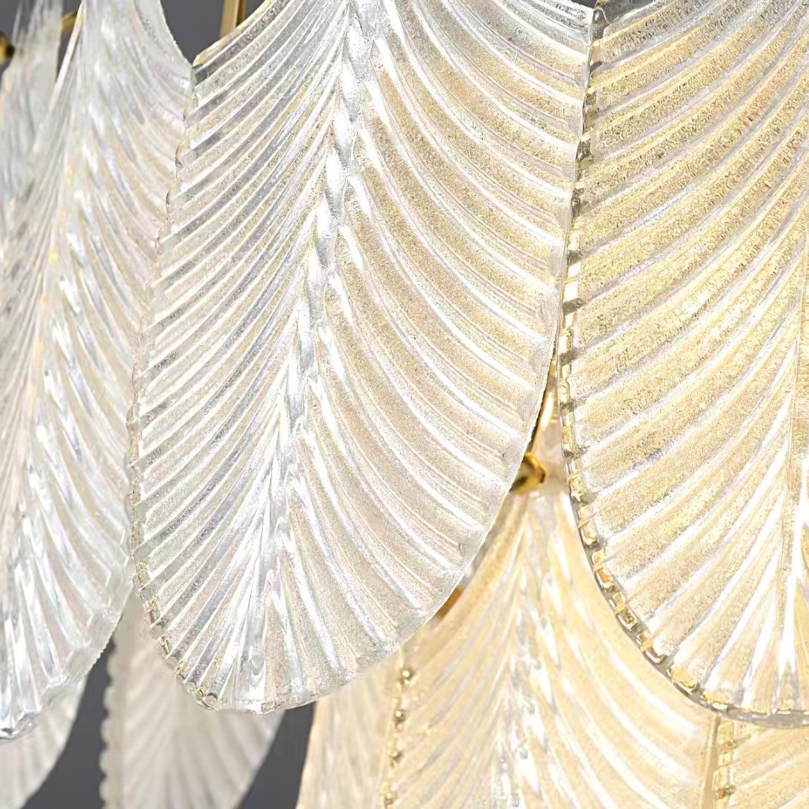 Nima Metal Glass Leaf-inspired Wall Sconce - Image 6