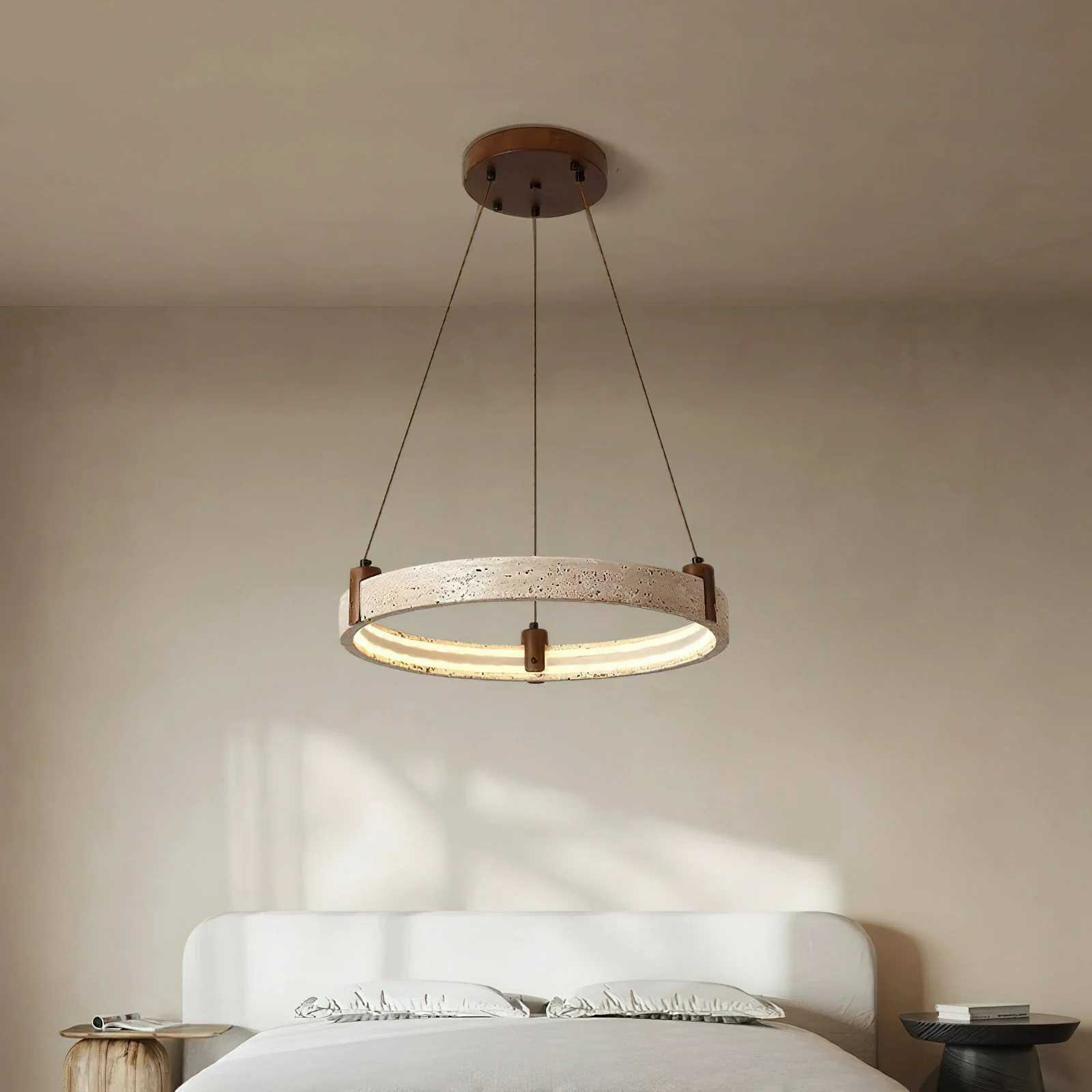 Nogy Wabi-Sabi Travertine Chandelier - Image 13