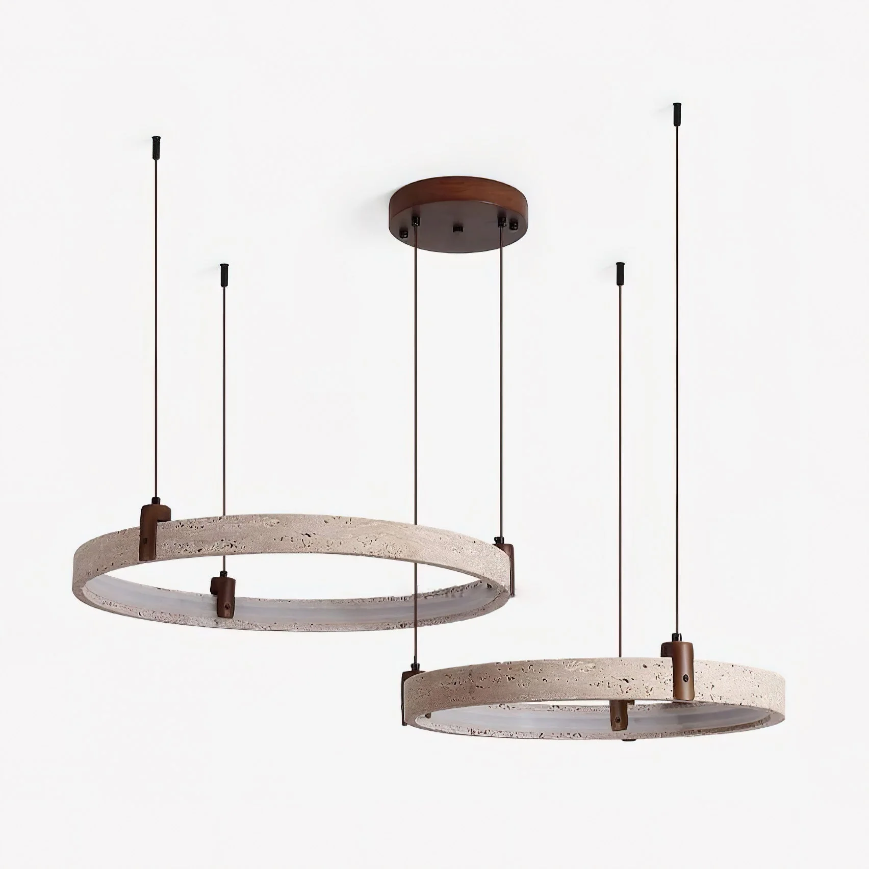 Nogy Wabi-Sabi Travertine Chandelier - Image 22